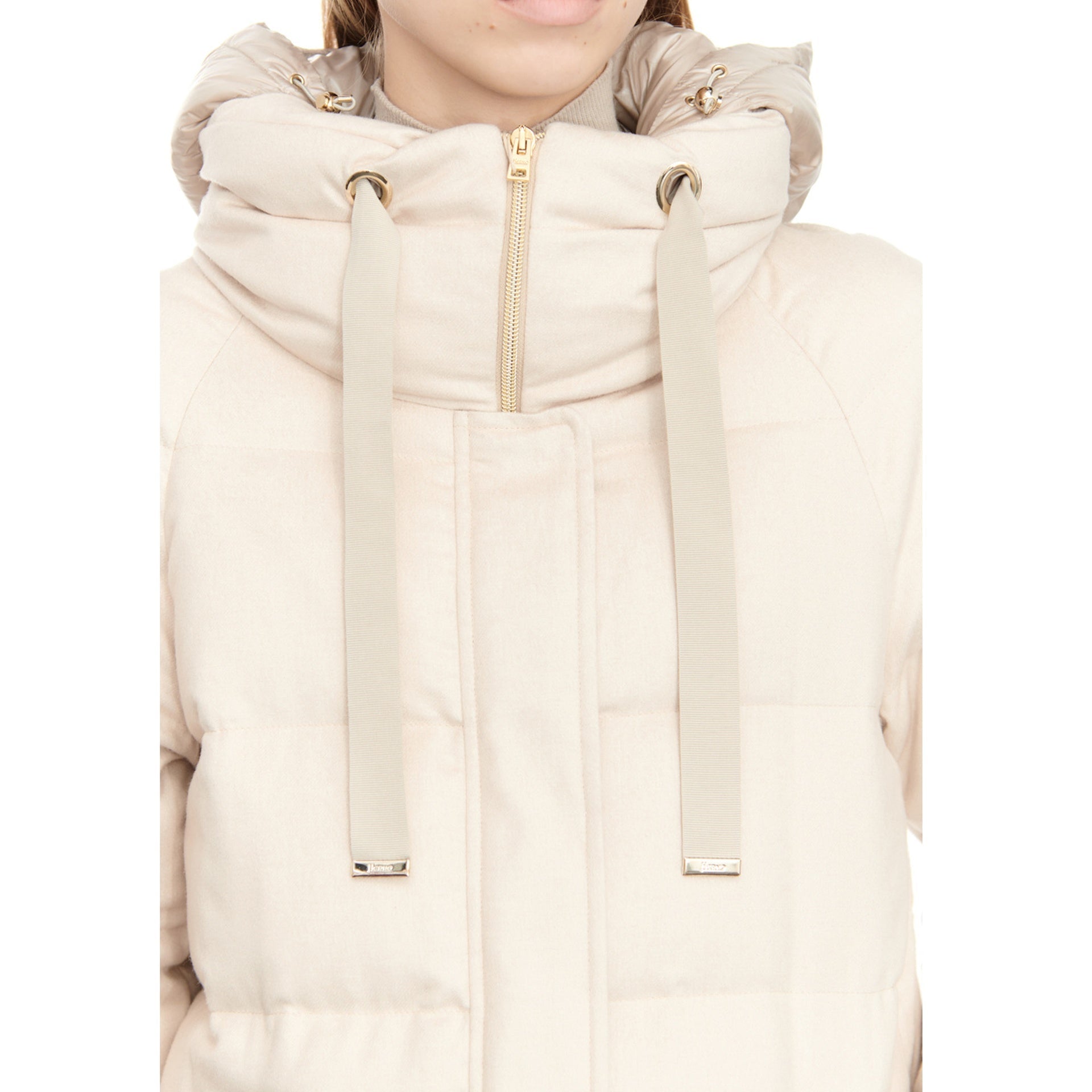 Herno-HERNO Silk And Cashmere Padded Coat-WOMEN CLOTHING-Black-Deal-Outlet-by-ARCHIVIST