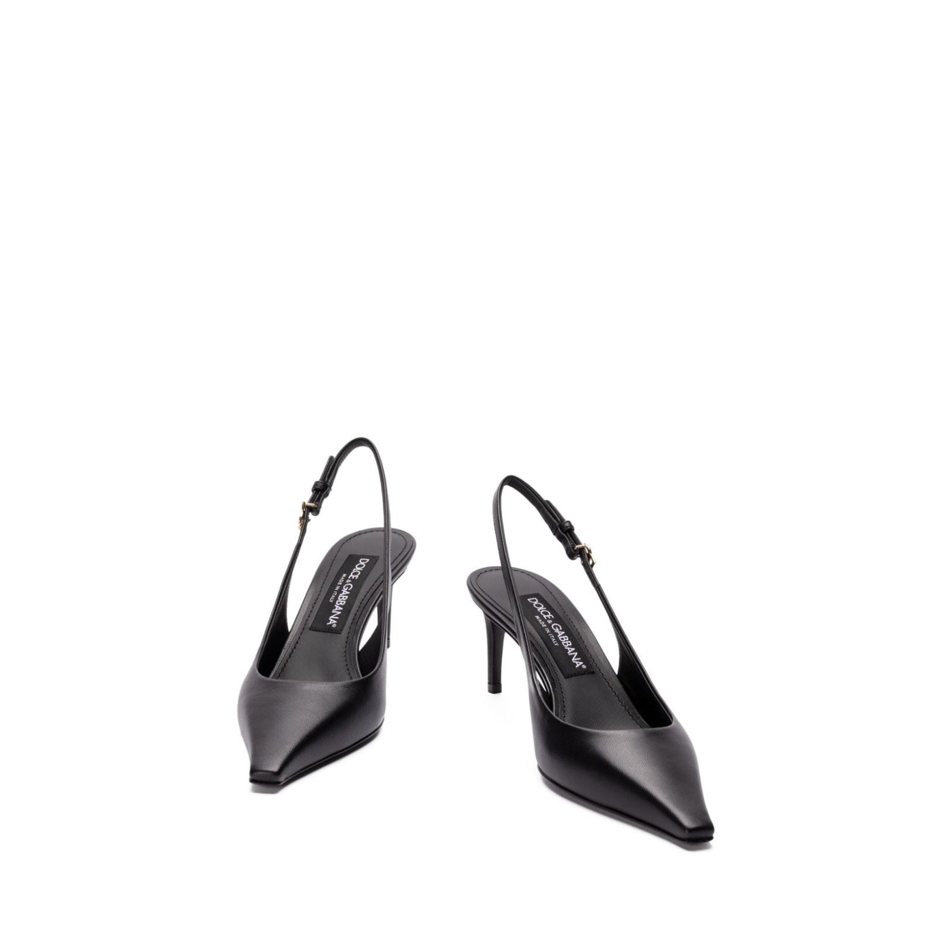 Dolce & Gabbana Leather Slingback Pumps