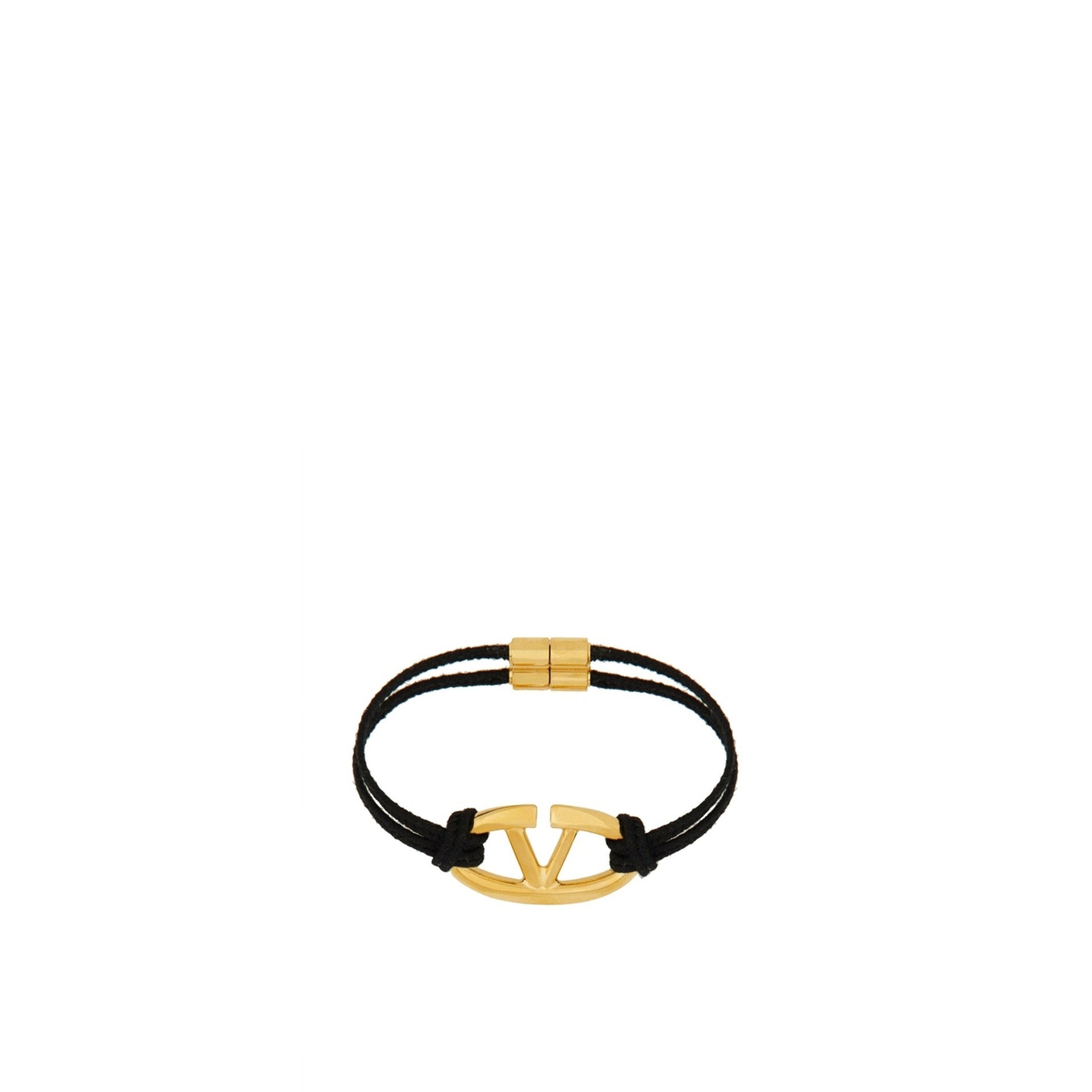 Valentino Garavani V-Logo Cotton Bracelet