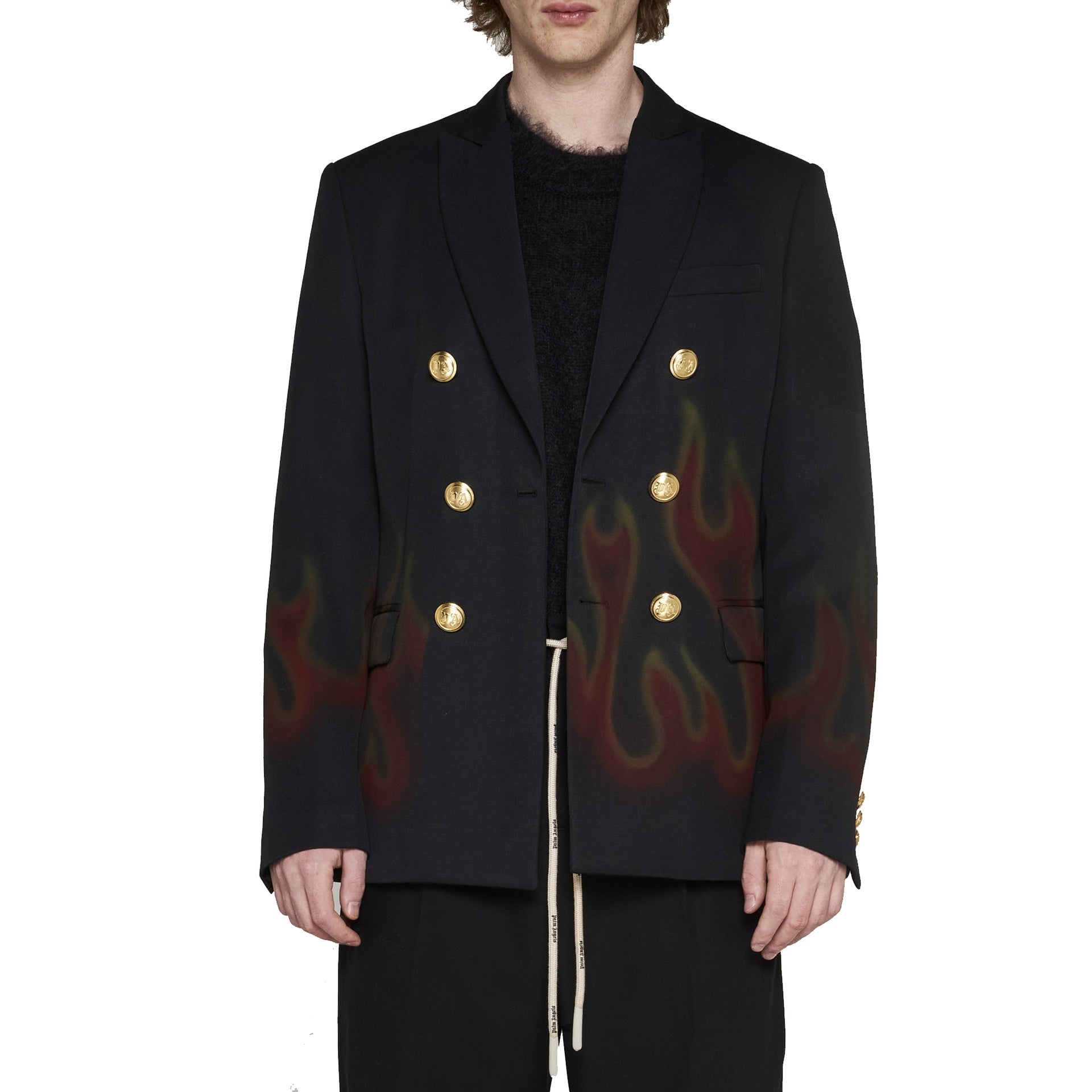 Palm Angels-Palm Angels Fire Blazer-MEN CLOTHING-Black-Deal-Outlet-by-ARCHIVIST