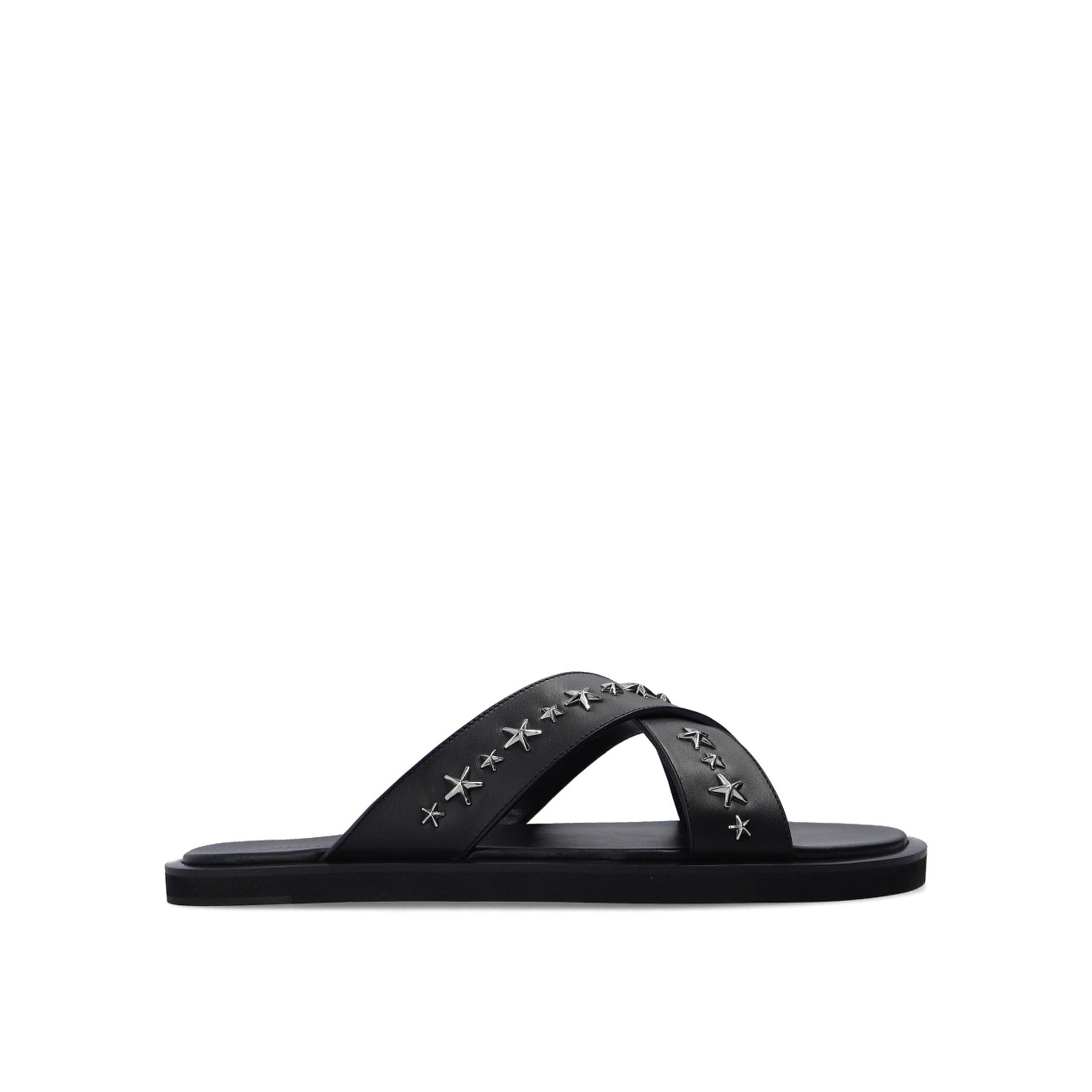 Jimmy Choo-Jimmy Choo Palmo Leather Sandals-MEN SHOES-Black-Deal-Outlet-by-ARCHIVIST