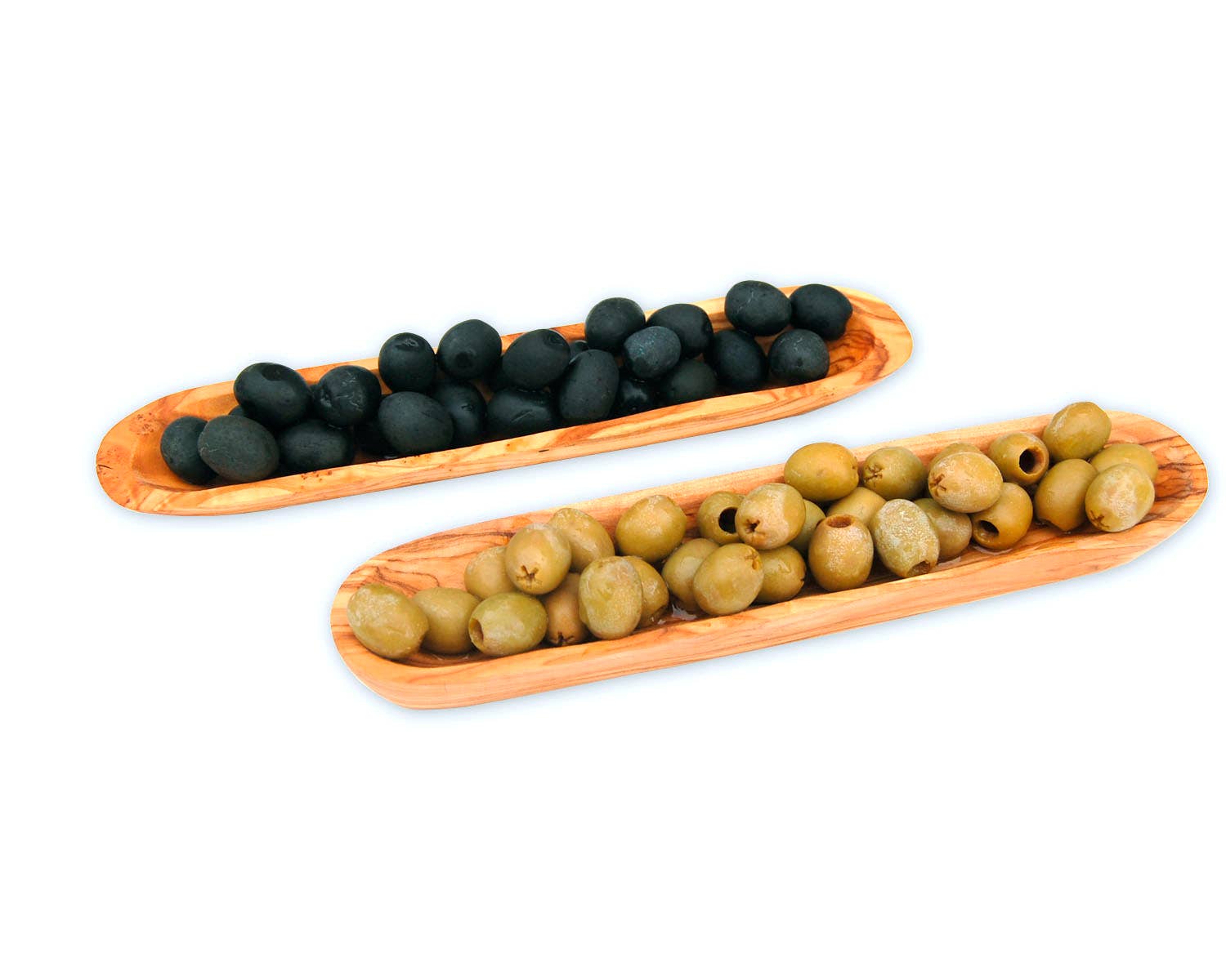 Verdancia-Olivenschiffchen aus Olivenholz (ca. 25cm)-Black-Deal-Outlet-by-ARCHIVIST