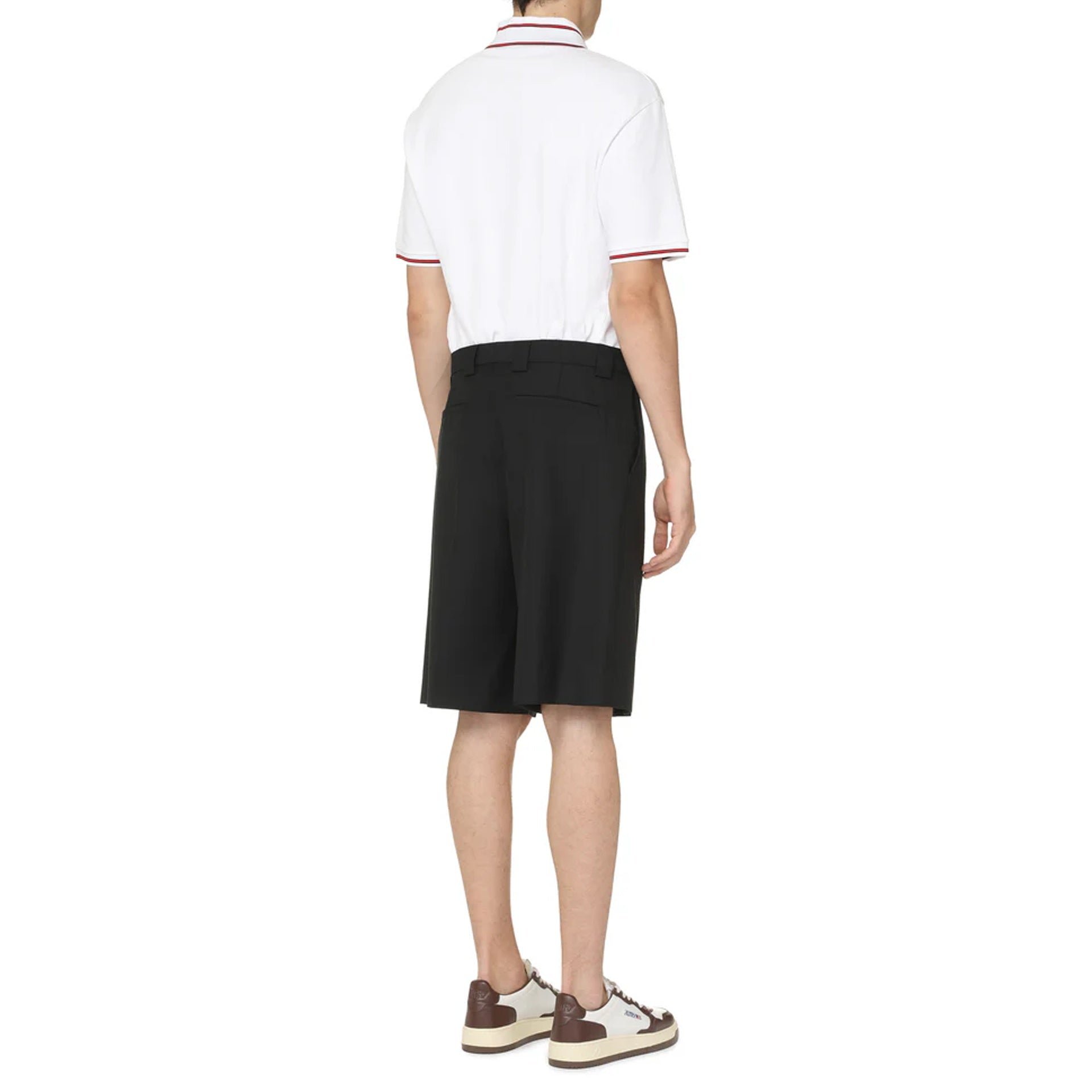 Gucci-Gucci Gabardine Bermuda Shorts-MEN CLOTHING-Black-Deal-Outlet-by-ARCHIVIST