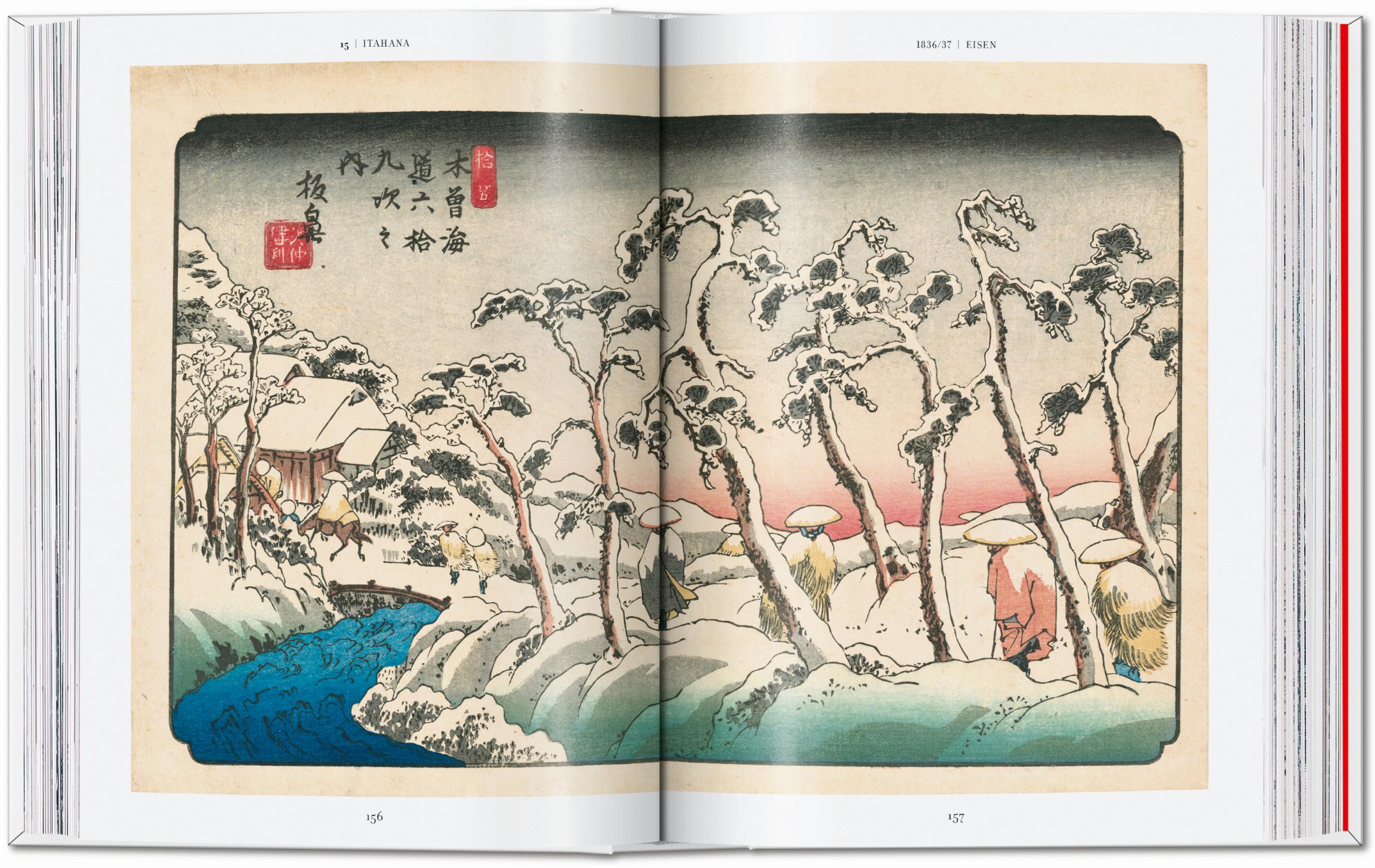 Taschen-Hiroshige & Eisen. The Sixty-Nine Stations along the Kisokaido. 40th Ed. (German, French, English)-Art-Black-Deal-Outlet-by-ARCHIVIST