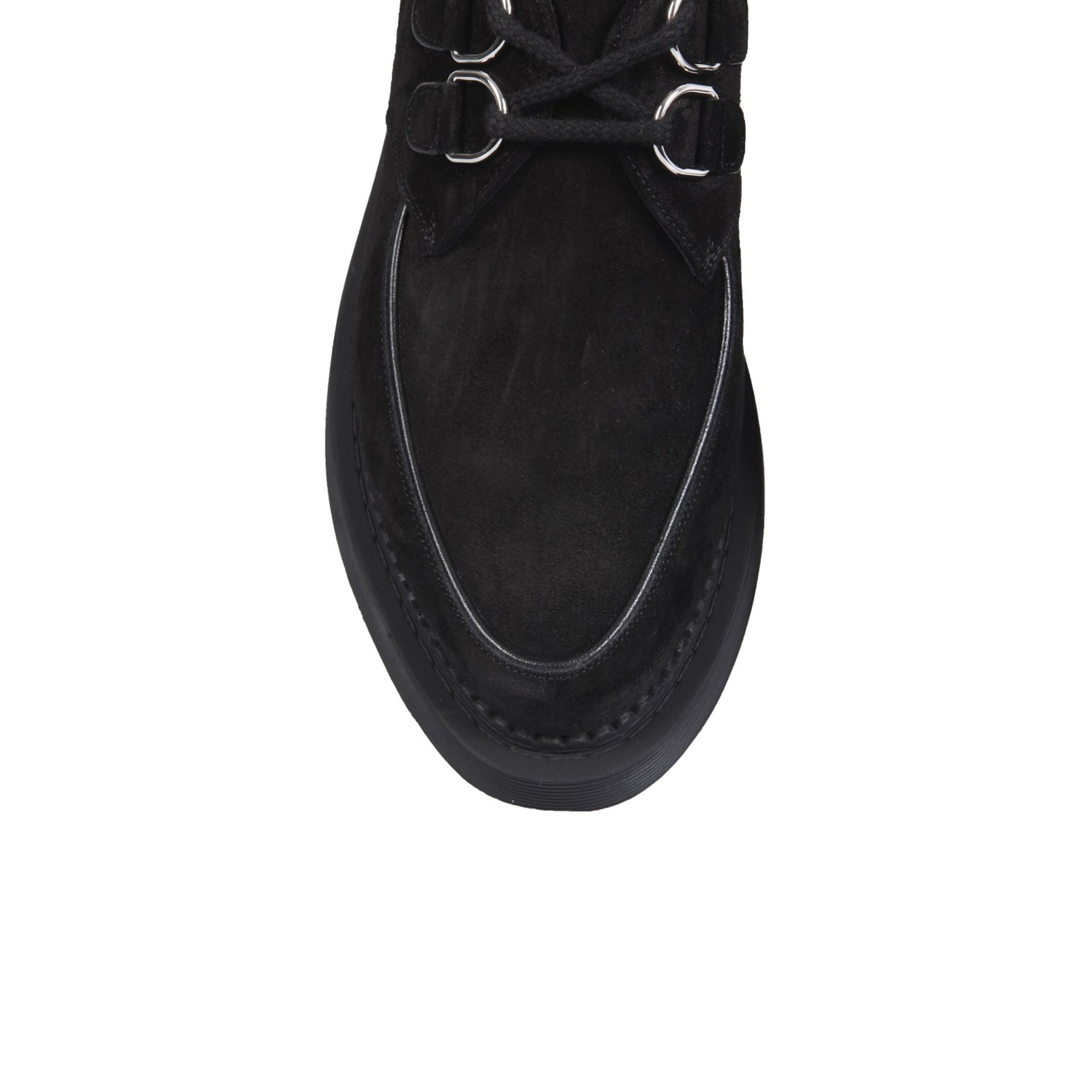 Saint Laurent-Saint Laurent Teddy Suede Derbies-MEN SHOES-Black-Deal-Outlet-by-ARCHIVIST