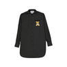 Moschino Couture-Moschino Couture Cotton Logo Shirt-WOMEN CLOTHING-Black-Deal-Outlet-by-ARCHIVIST