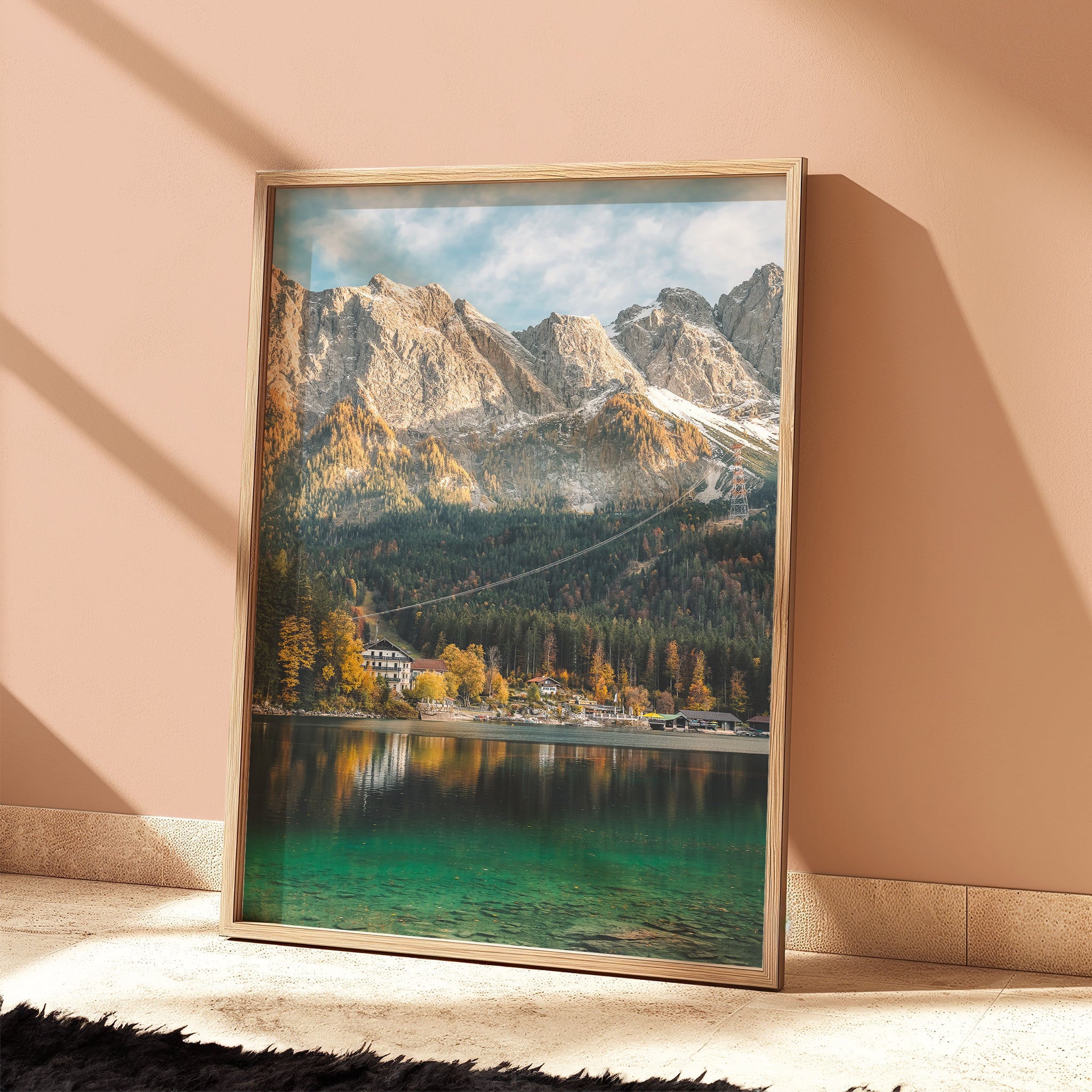 Chamonix Prints-Eibsee Lake Wall Art – Bavarian Alps Photography Print-Portrait Orientation-Black-Deal-Outlet-by-ARCHIVIST