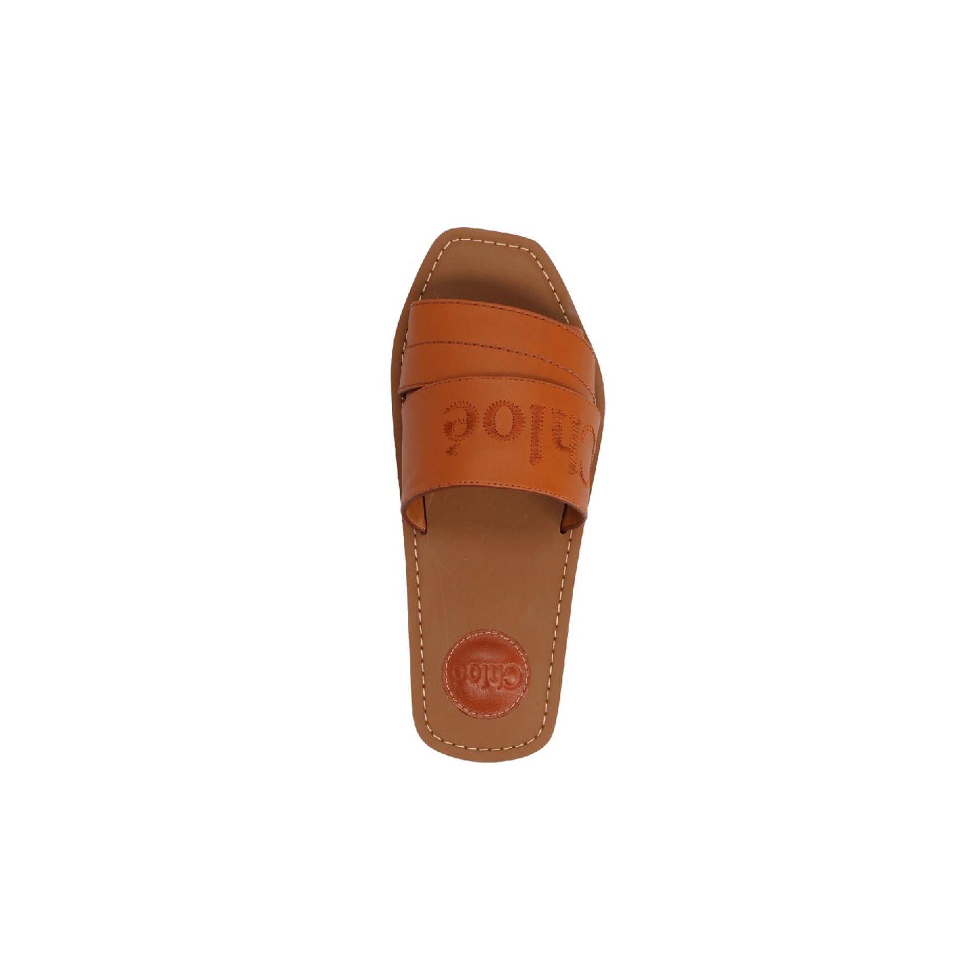 Chloè Logo Woody Flat Sandals-WOMEN SHOES-Chloé-ARCHIVIST