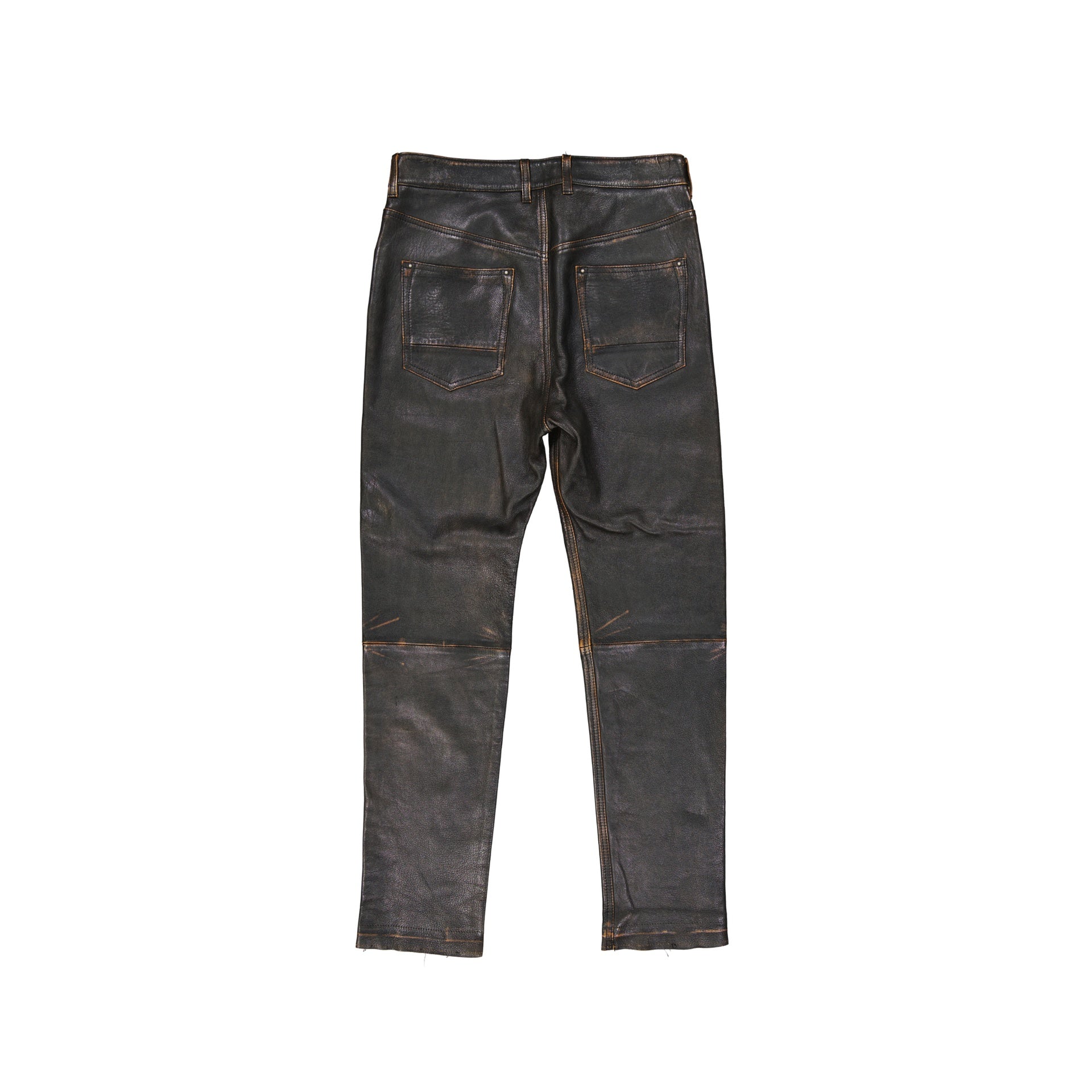 Golden Goose Deluxe Brand-Golden Goose Leather Pants-MEN CLOTHING-Black-Deal-Outlet-by-ARCHIVIST