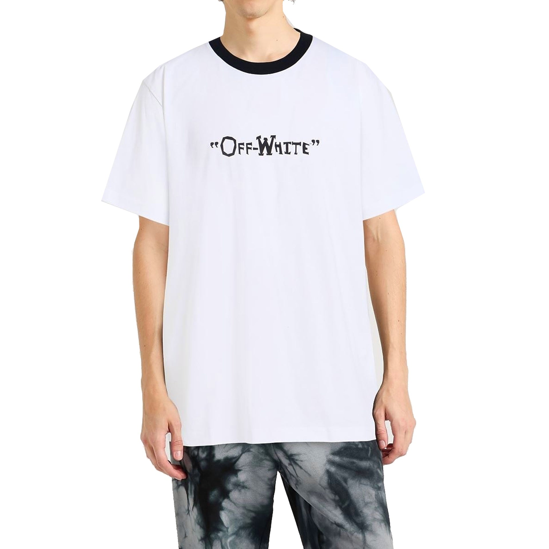 Off White-Off-White Logo T-shirt-MEN CLOTHING-Black-Deal-Outlet-by-ARCHIVIST