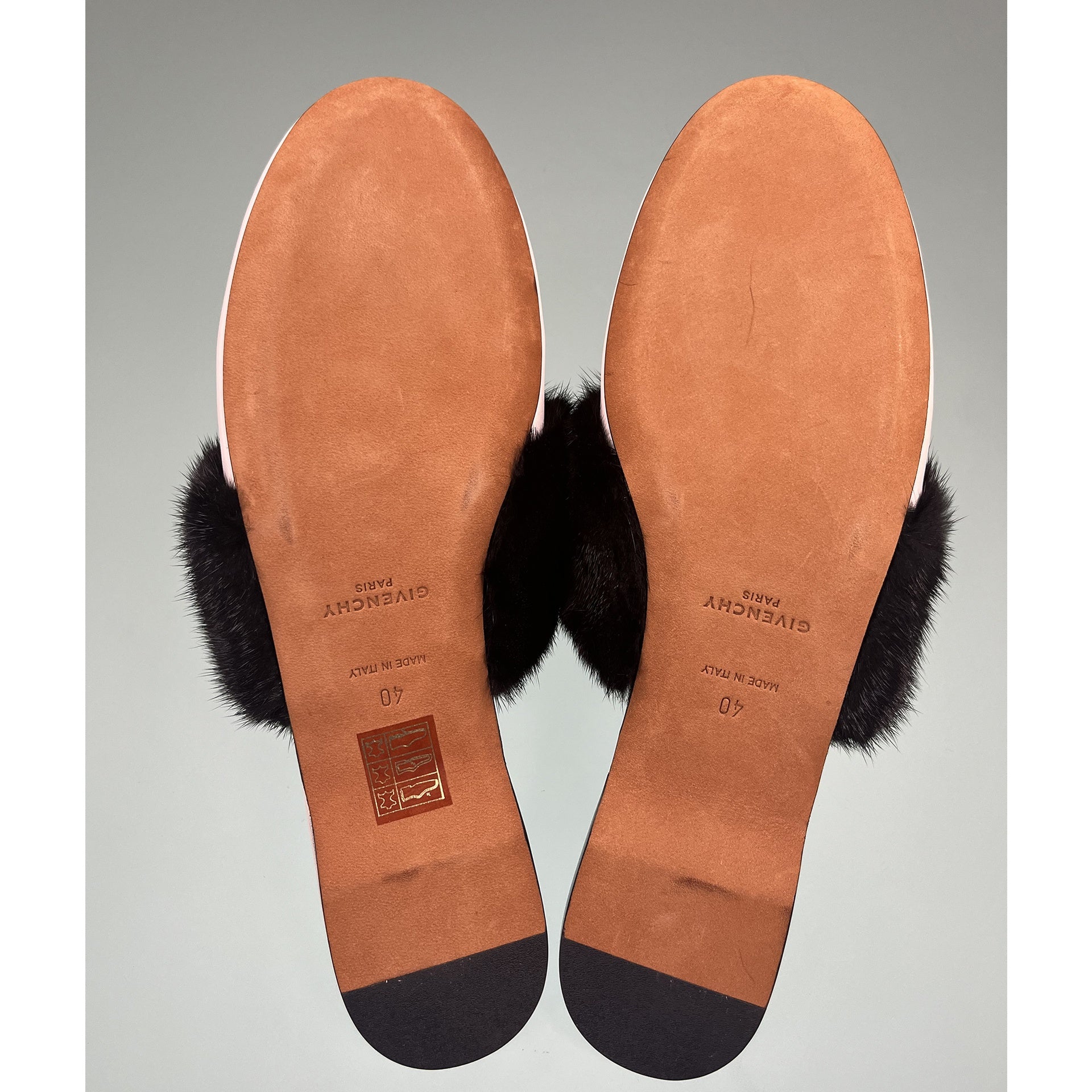 Givenchy-Givenchy Bedford Fur Trim Mules-WOMEN SHOES-Black-Deal-Outlet-by-ARCHIVIST