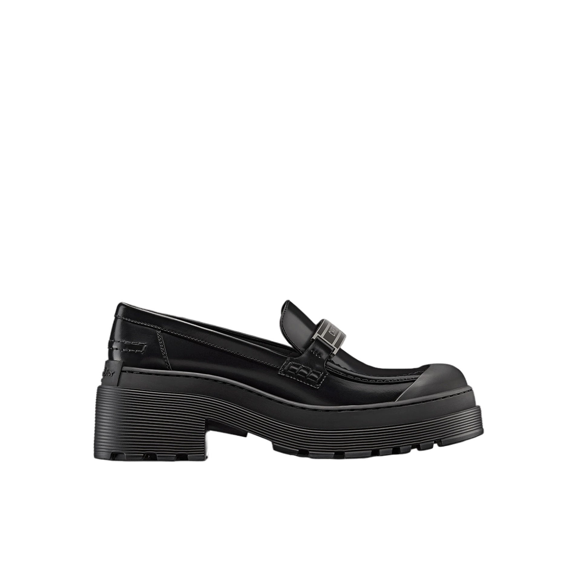 Dior Leather Logo Loafers