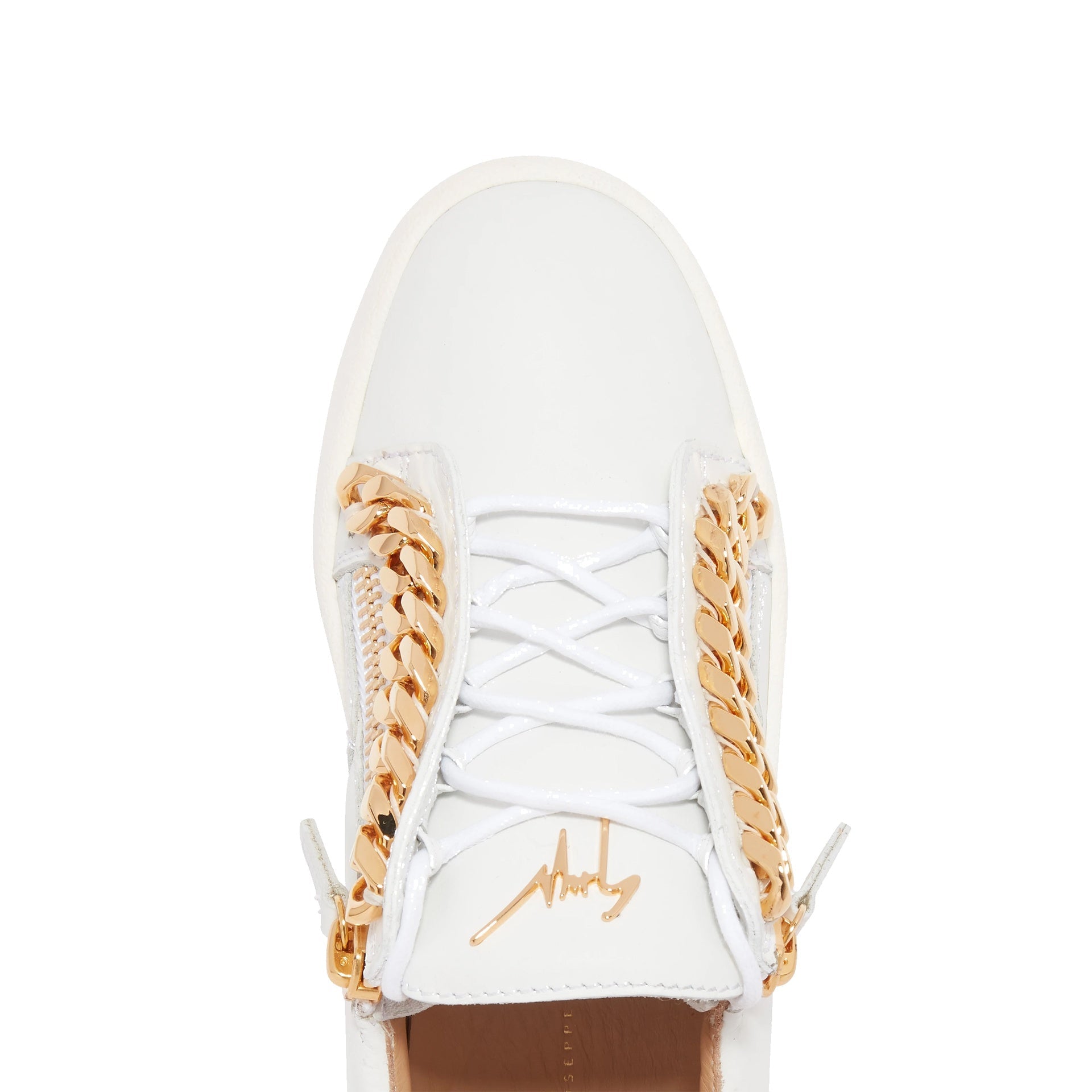 Giuseppe Zanotti Frankie Chain Leather Sneakers