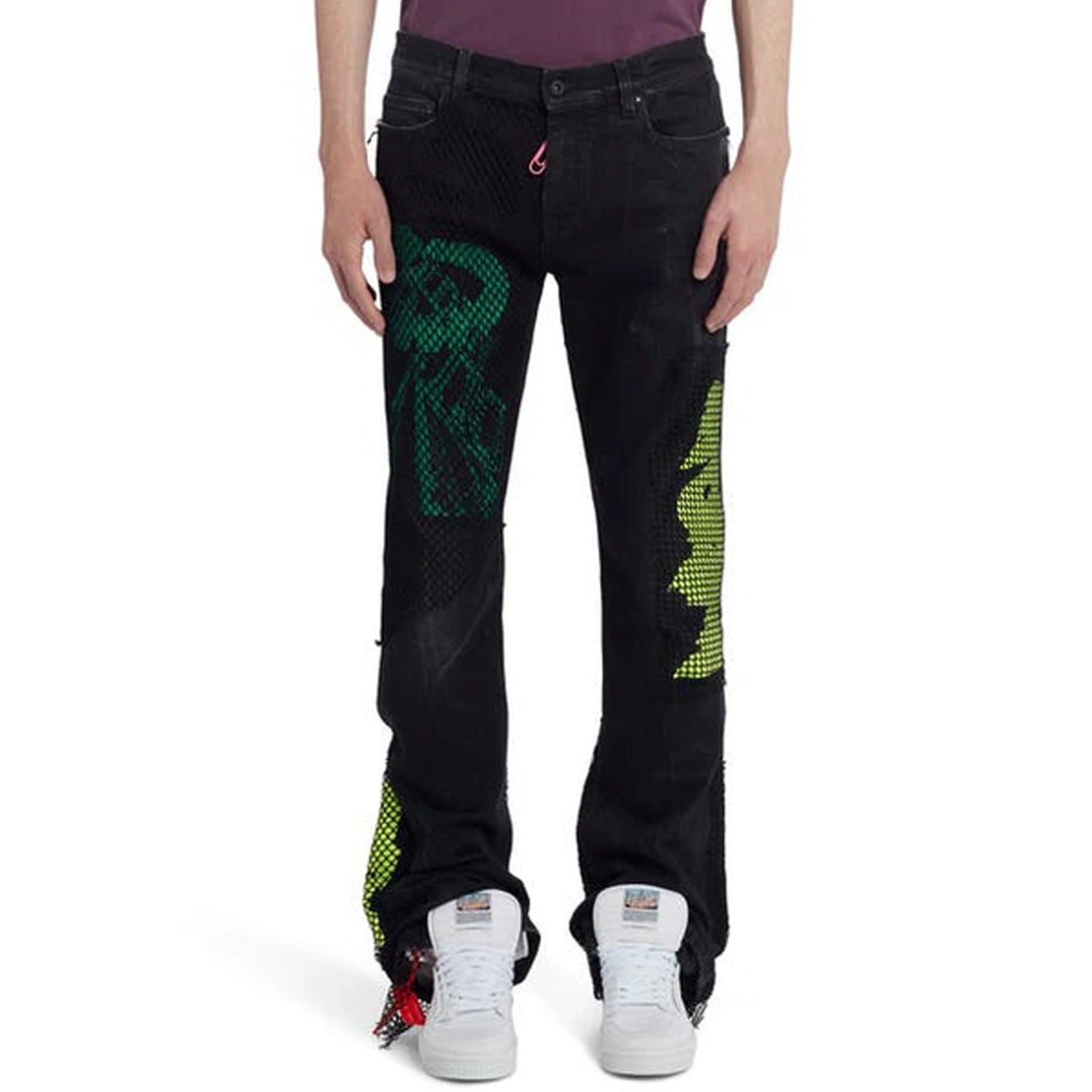 Off White-Off-White Skinny Stacked Jeans-MEN CLOTHING-Black-Deal-Outlet-by-ARCHIVIST