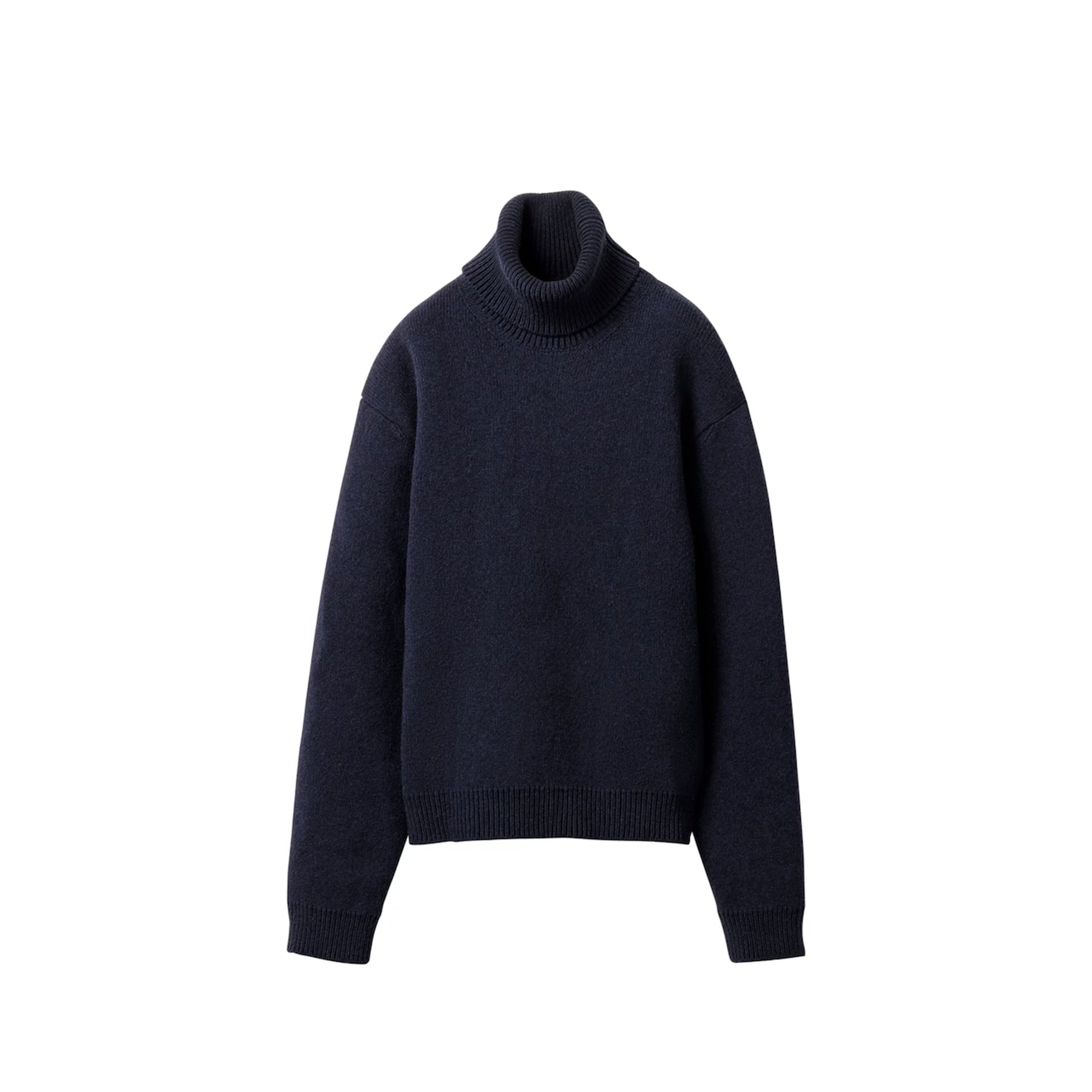 Miu Miu Wool-Cashmere Rollneck Sweater-WOMEN CLOTHING-Miu Miu-BLUE-38-ARCHIVIST