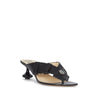 Loewe-Loewe Toy Panta 45MM Leather Sandals-WOMEN SHOES-Black-Deal-Outlet-by-ARCHIVIST