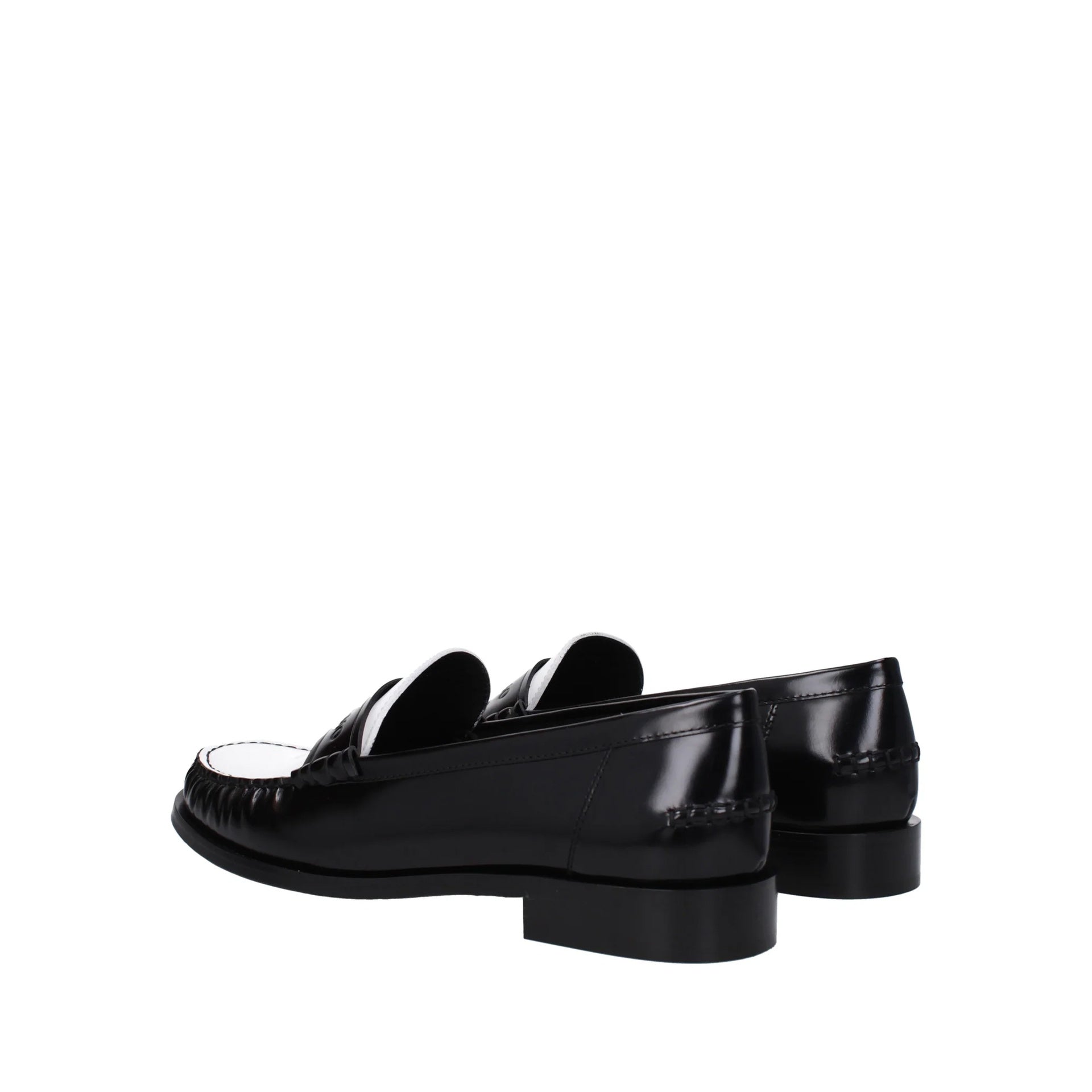 Salvatore Ferragamo-Salvatore Ferragamo Irina Leather Loafers-WOMEN SHOES-Black-Deal-Outlet-by-ARCHIVIST