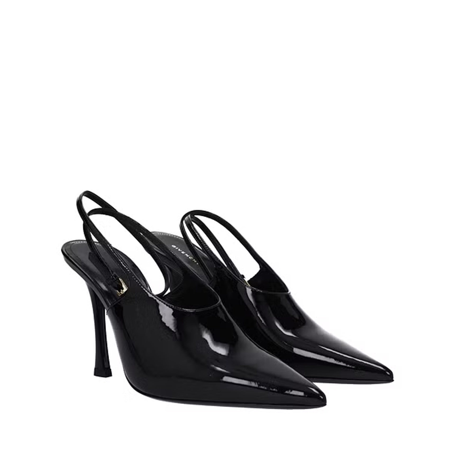 Givenchy-Givenchy Leather Slingback Pumps-WOMEN SHOES-Black-Deal-Outlet-by-ARCHIVIST