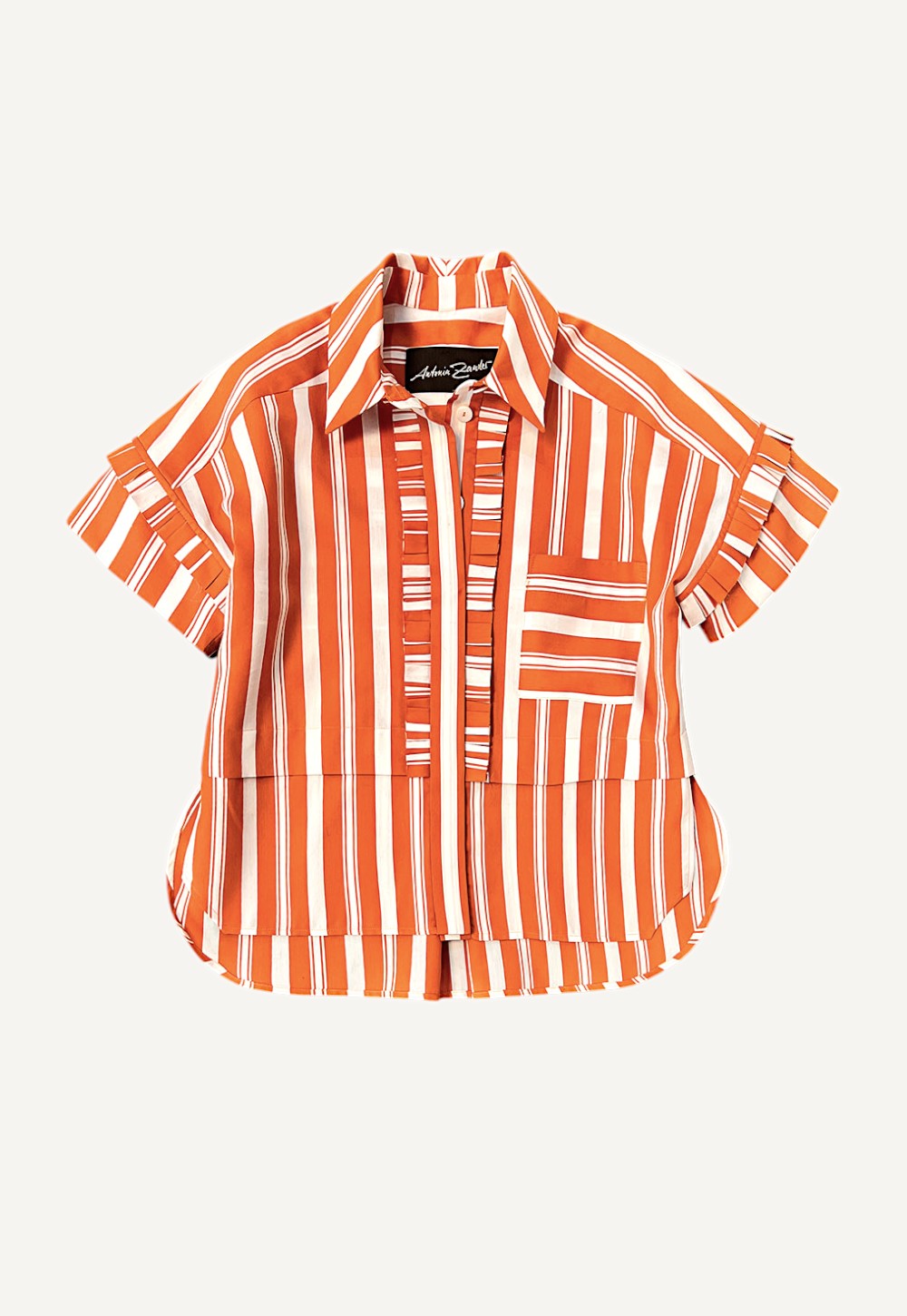The Farina Shirt-Hemden & Blusen-Antonia Zander-OUTLET-XS-orange-ARCHIVIST-ARCHIVE-SALE