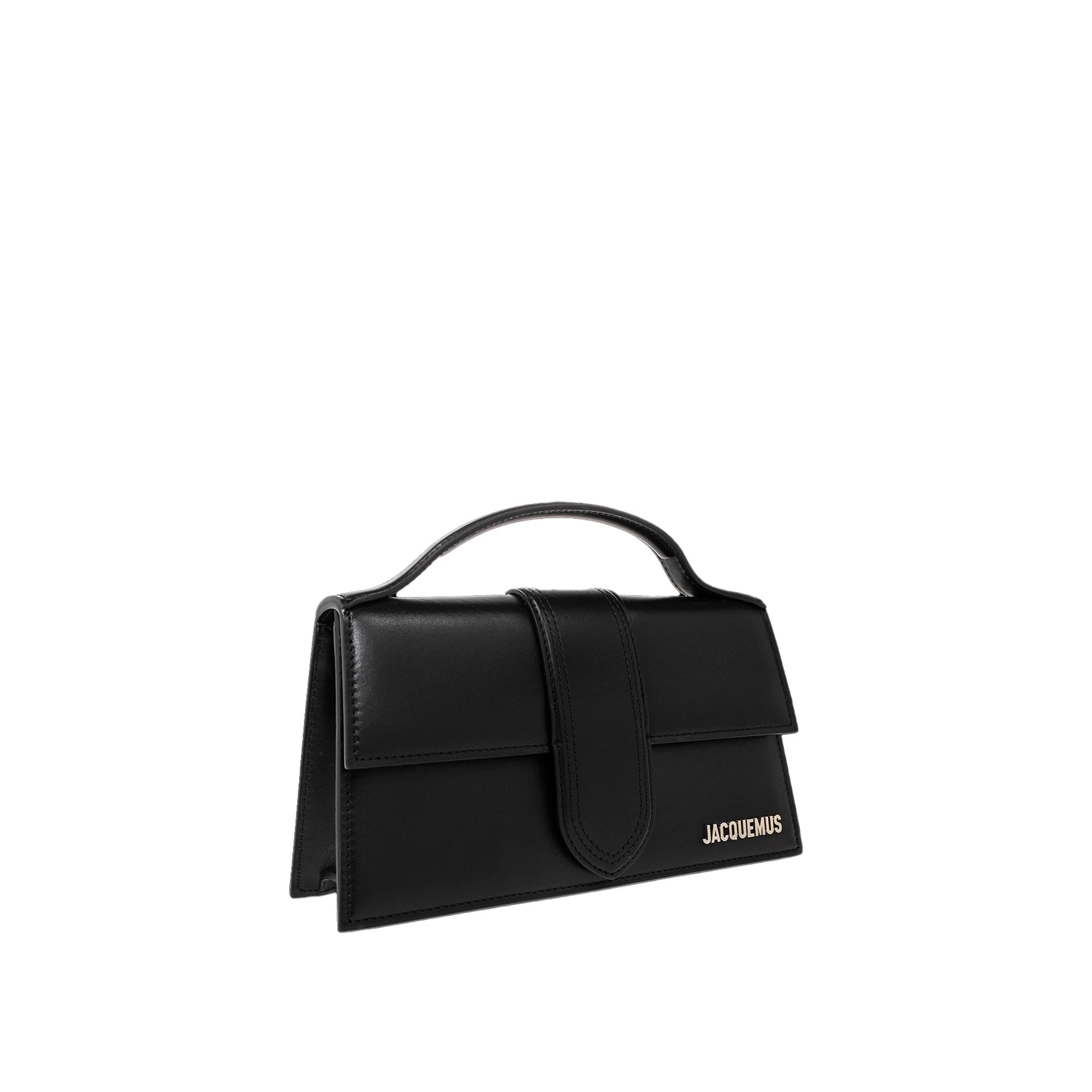 Jacquemus-Jacquemus Le Grand Bambino Bag - Silver Logo-WOMEN BAGS-Black-Deal-Outlet-by-ARCHIVIST
