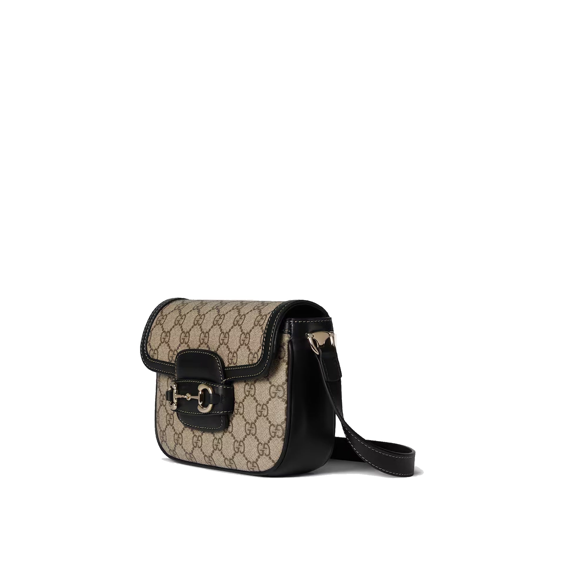 Gucci-Gucci Horsebit 1955 Soft Small Shoulder Bag-WOMEN BAGS-Black-Deal-Outlet-by-ARCHIVIST