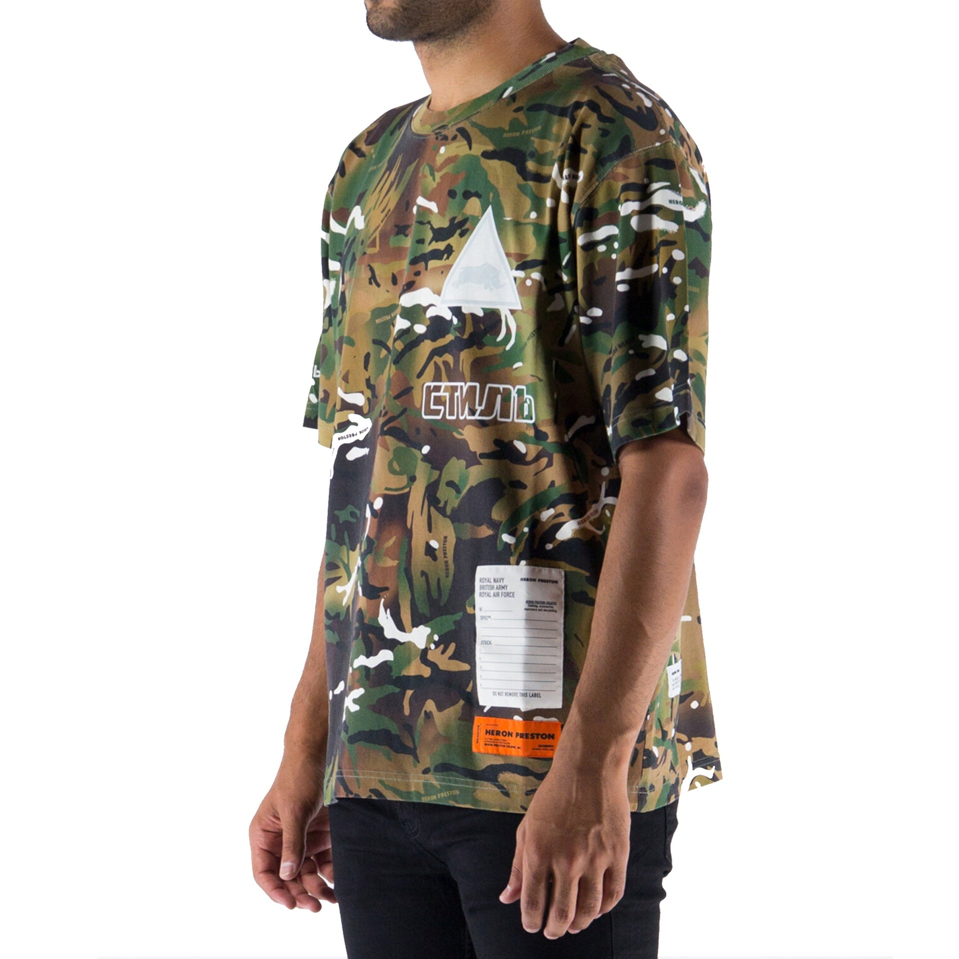 Heron Preston-Heron Preston Camouflage T-shirt-MEN CLOTHING-Black-Deal-Outlet-by-ARCHIVIST