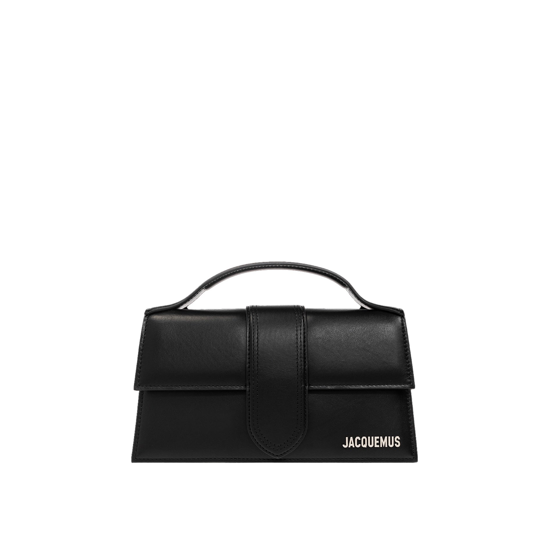 Jacquemus-Jacquemus Le Grand Bambino Bag - Silver Logo-WOMEN BAGS-Black-Deal-Outlet-by-ARCHIVIST