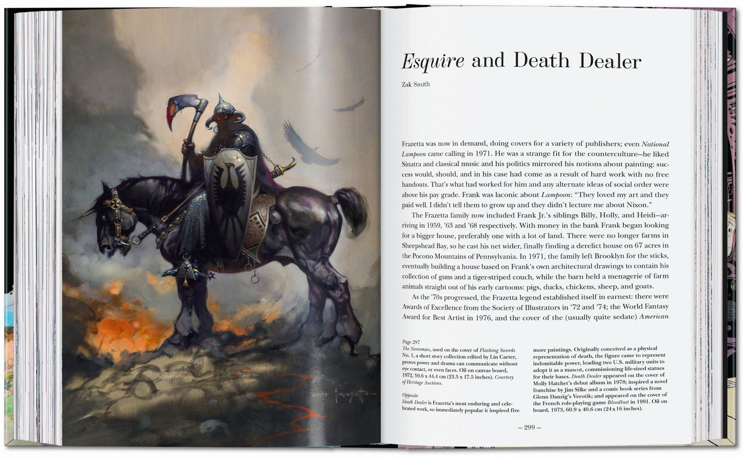 Taschen-The Fantastic Worlds of Frank Frazetta. 45th Ed. (German, French, English)-Art-Black-Deal-Outlet-by-ARCHIVIST