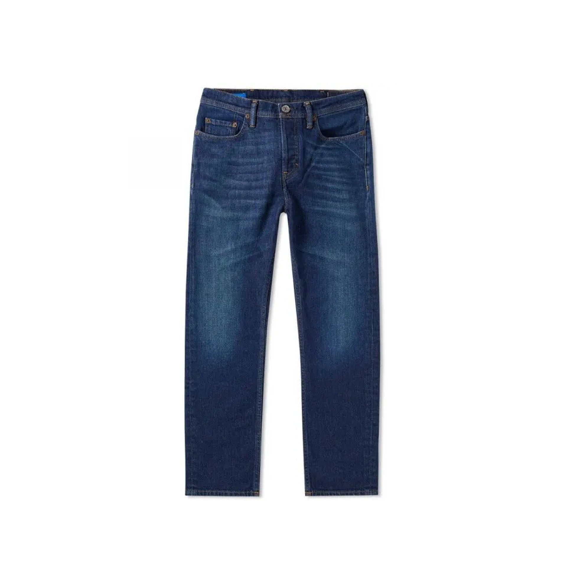 Acne Studios-Acne Studios River Dark Blue Cotton Denim Jeans-MEN CLOTHING-Black-Deal-Outlet-by-ARCHIVIST