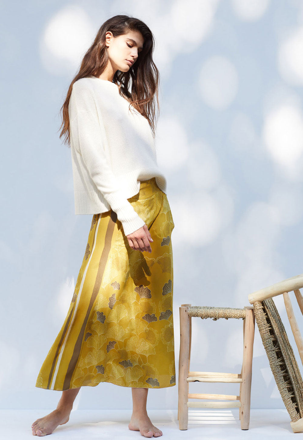 The Leandra Skirt Ginkgo-Kleider & Röcke-Antonia Zander-OUTLET-ARCHIVIST-ARCHIVE-SALE