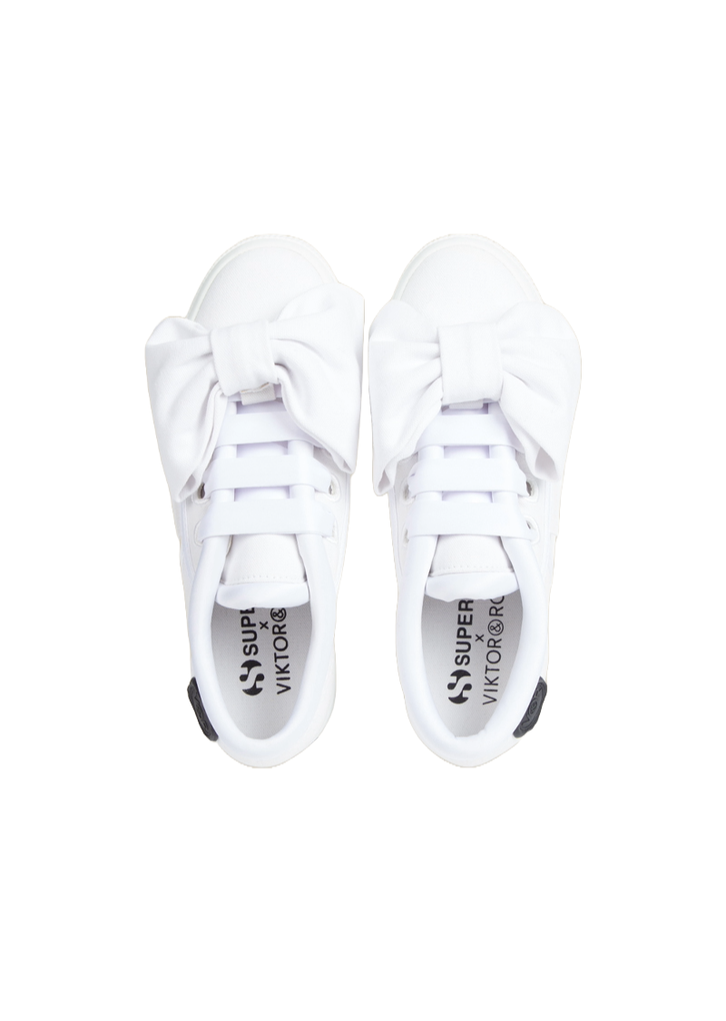 Viktor & Rolf-SUPERGA PLATFORM BOW SNEAKER-Sneaker-Black-Deal-Outlet-by-ARCHIVIST