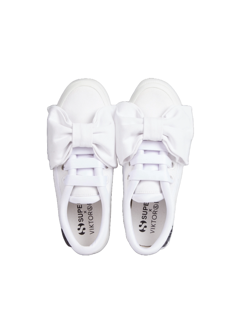 Viktor & Rolf-SUPERGA LOW CUT BOW SNEAKER-Sneaker-Black-Deal-Outlet-by-ARCHIVIST