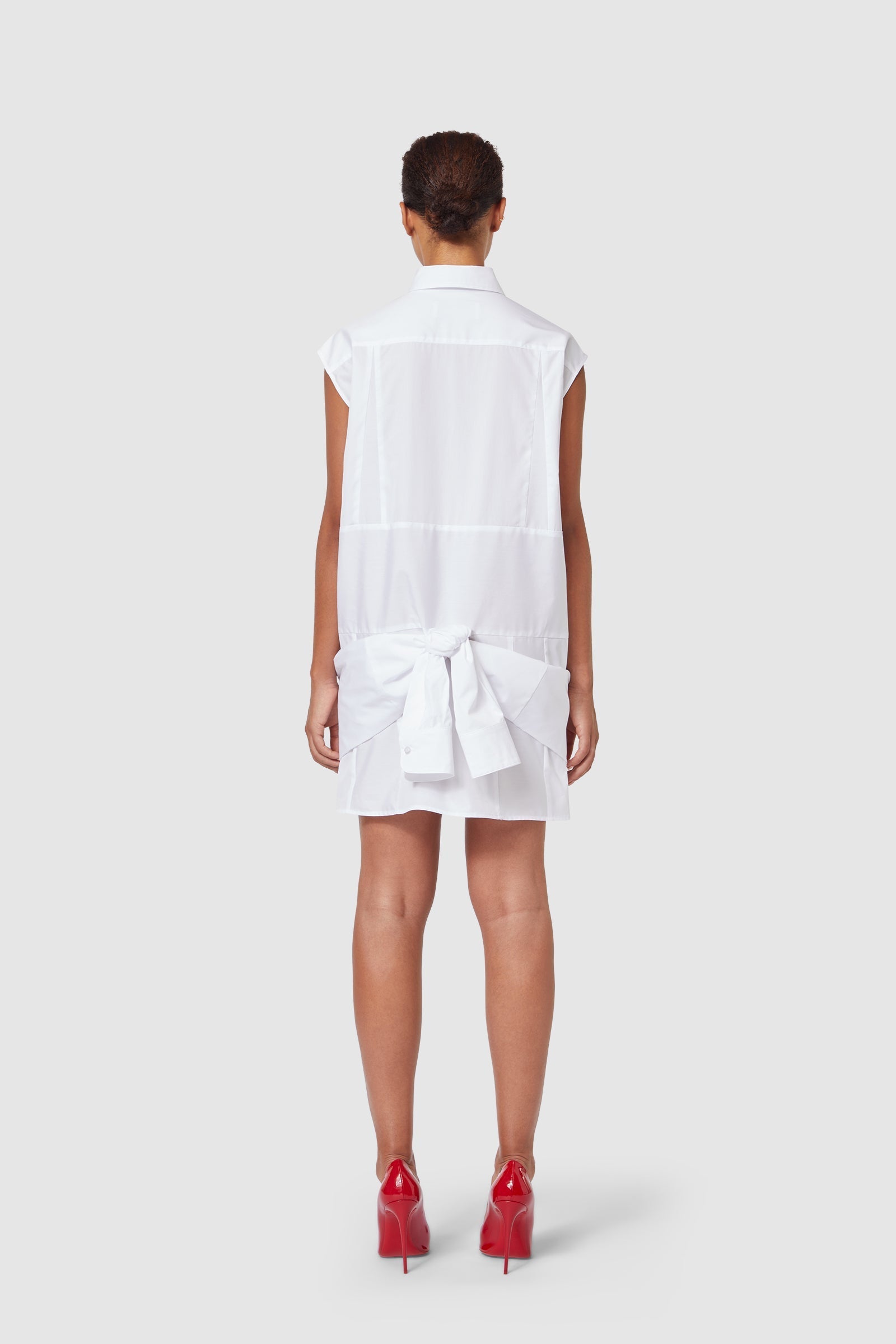 Viktor & Rolf-UPSIDE DOWN SHIRT DRESS-Kleider & Röcke-Black-Deal-Outlet-by-ARCHIVIST