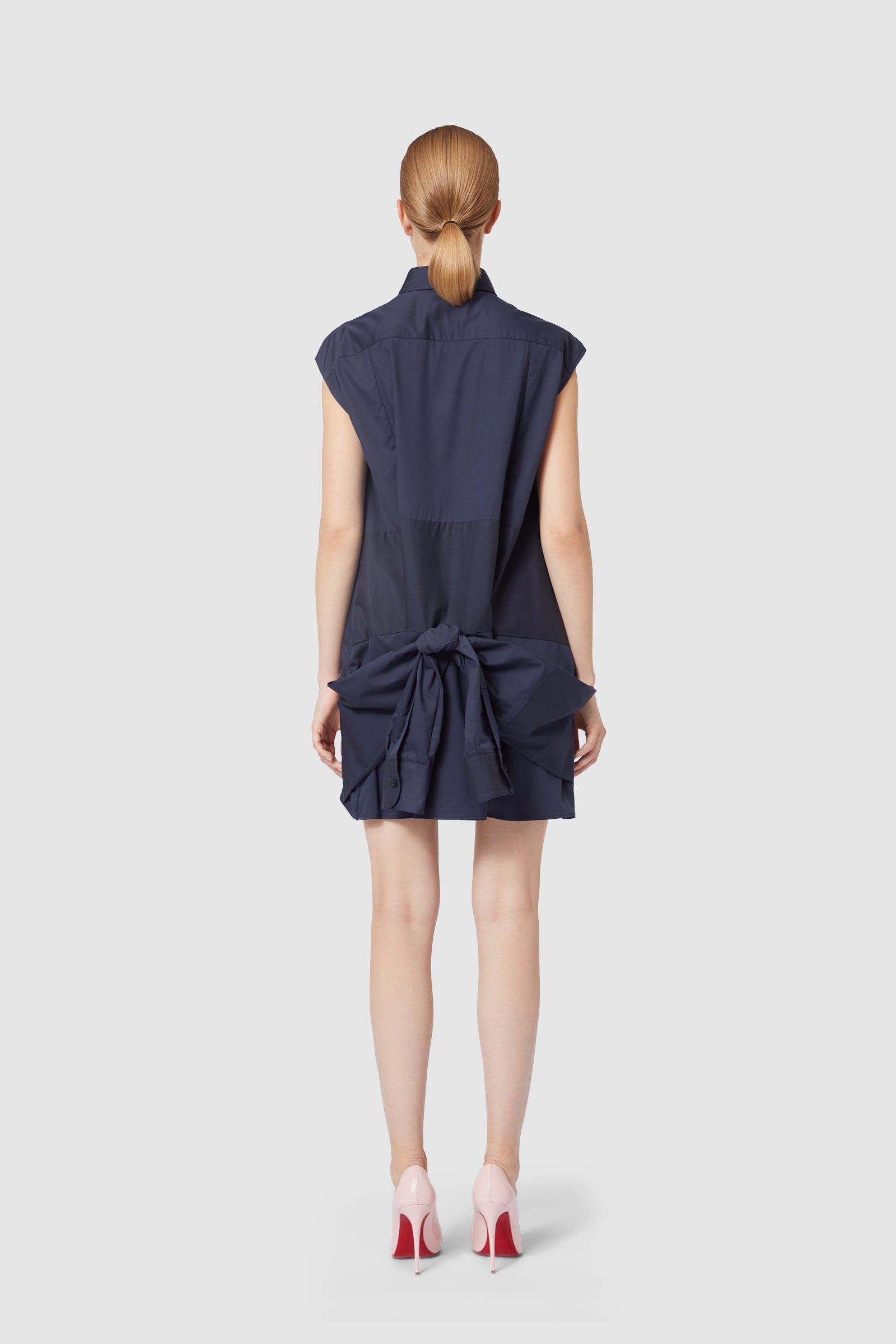Viktor & Rolf-UPSIDE DOWN SHIRT DRESS-Kleider & Röcke-Black-Deal-Outlet-by-ARCHIVIST