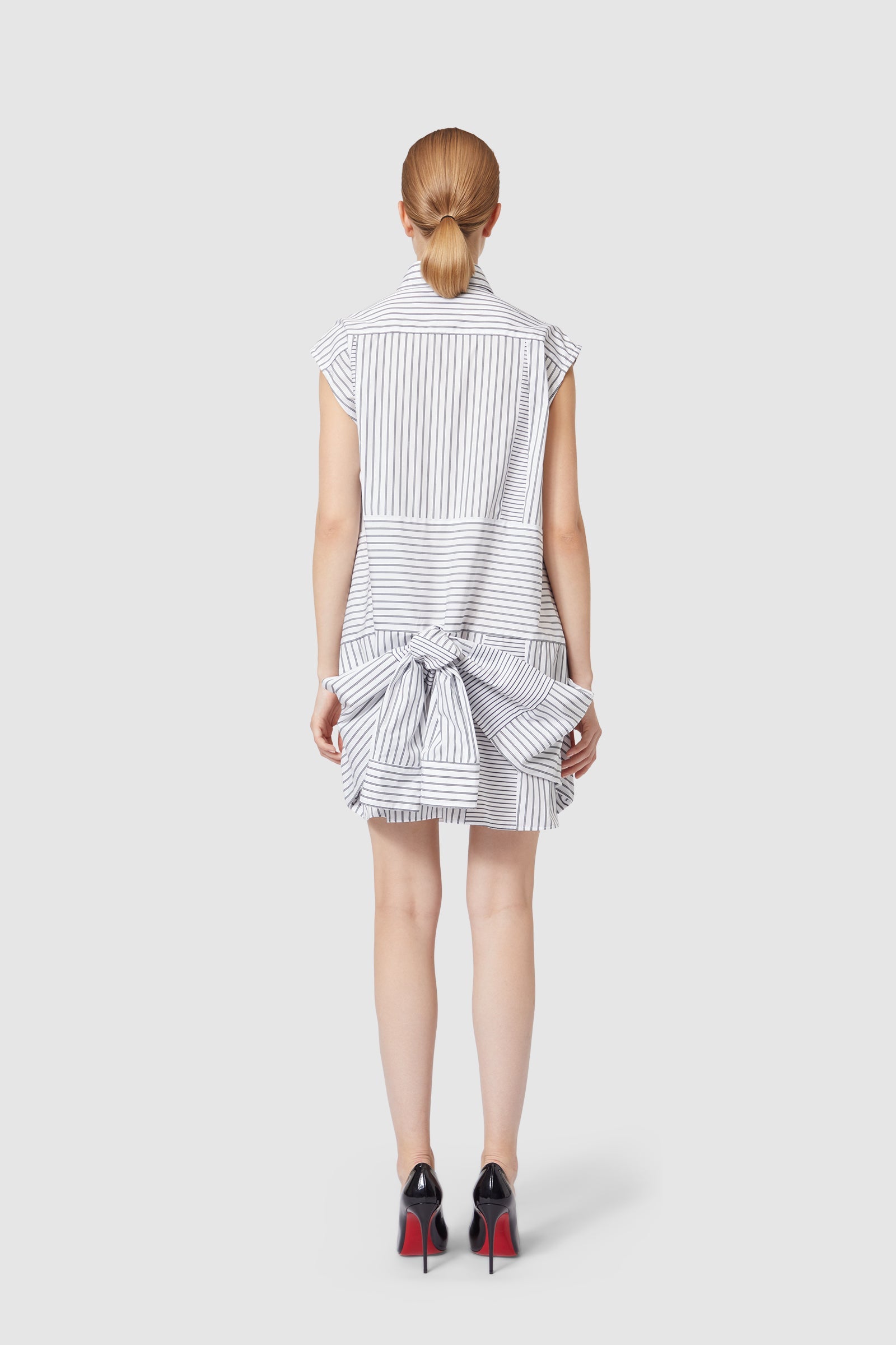 Viktor & Rolf-UPSIDE DOWN SHIRT DRESS-Kleider & Röcke-Black-Deal-Outlet-by-ARCHIVIST