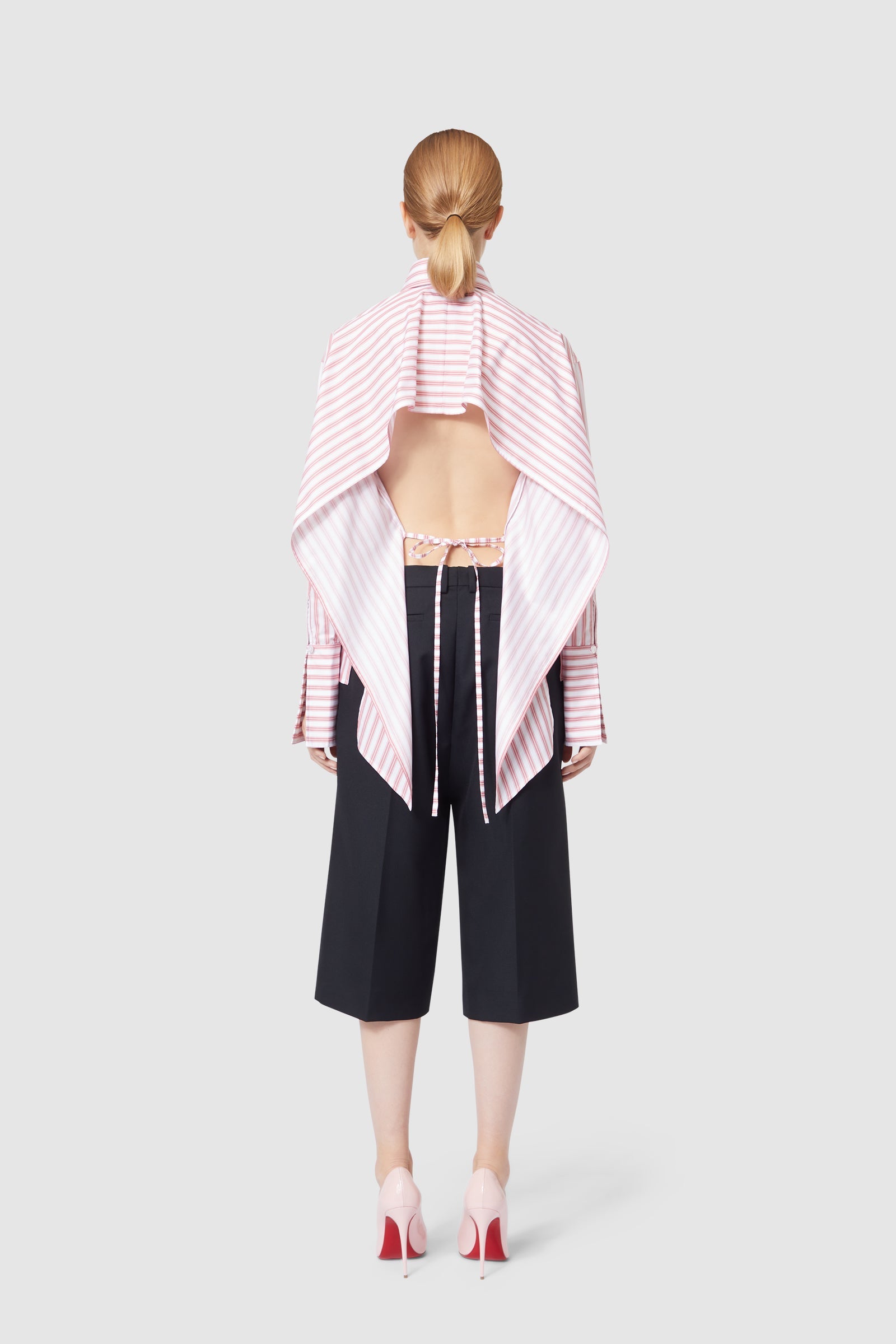 Viktor & Rolf-VOLANT BACK SHIRT-Shirts-Black-Deal-Outlet-by-ARCHIVIST