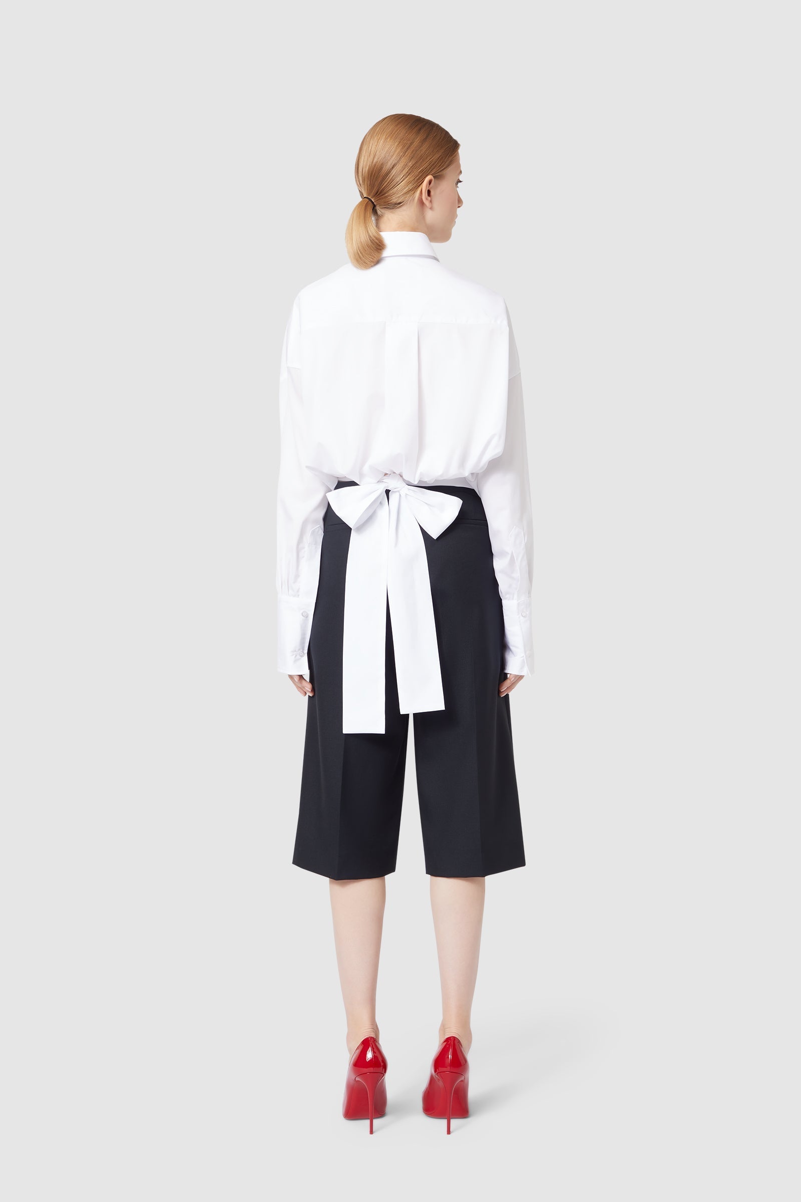 Viktor & Rolf-OVERSIZED WRAP SHIRT-Shirts-Black-Deal-Outlet-by-ARCHIVIST