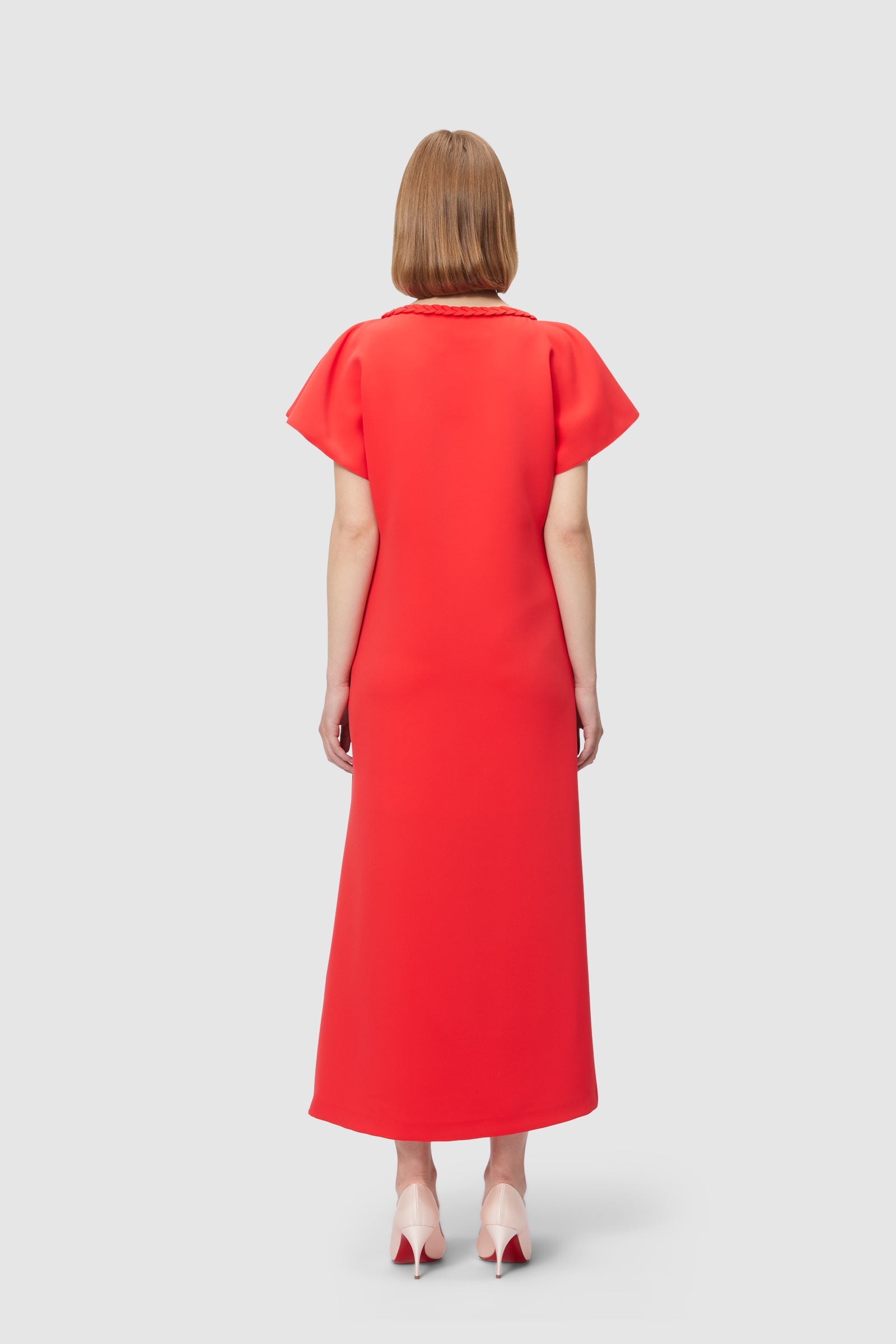 Viktor & Rolf-BRAID DETAIL MIDI DRESS-Kleider & Röcke-Black-Deal-Outlet-by-ARCHIVIST