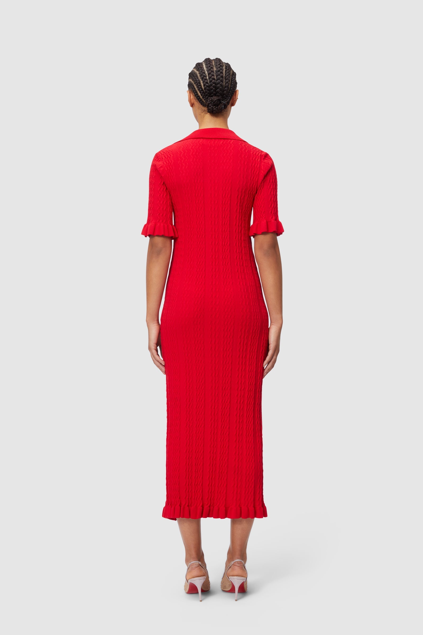 Viktor & Rolf-KNITTED POLO DRESS-Kleider & Röcke-Black-Deal-Outlet-by-ARCHIVIST