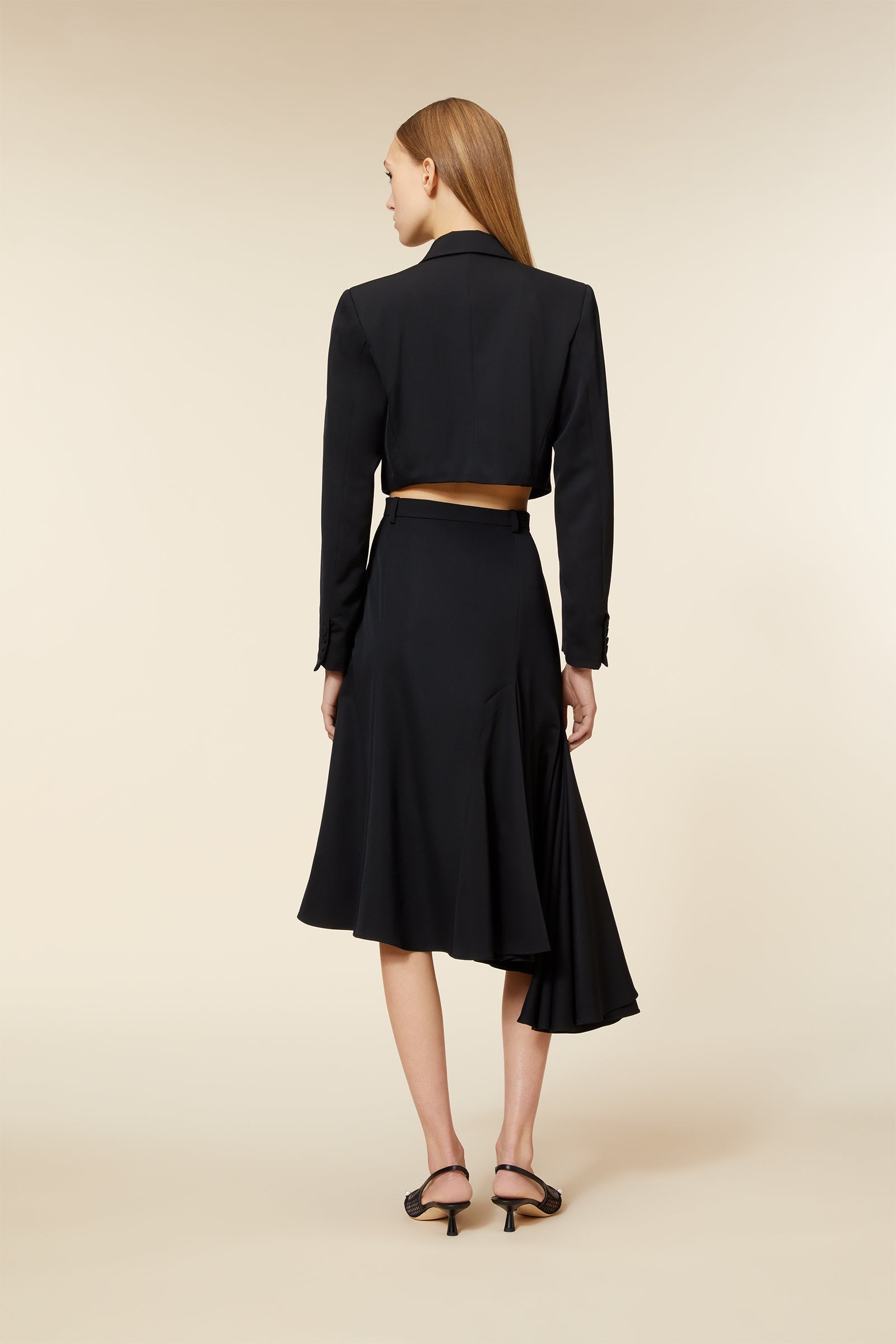 Viktor & Rolf-CROPPED BLAZER-Jacken & Mäntel-Black-Deal-Outlet-by-ARCHIVIST