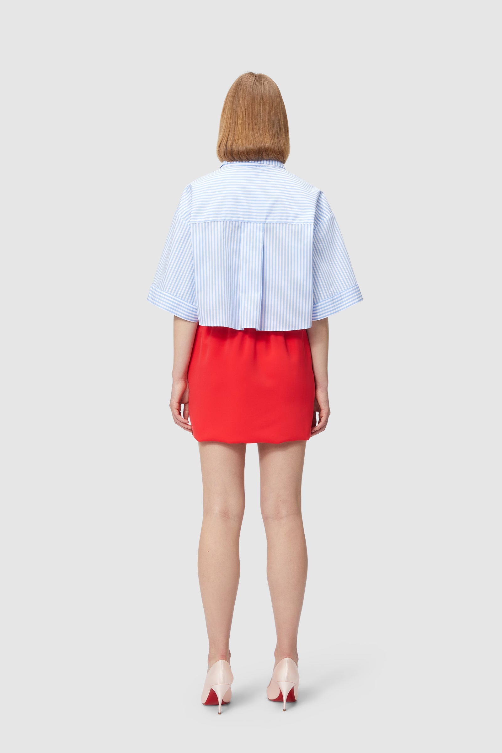 Viktor & Rolf-RELAXED FIT CROPPED SHIRT-Shirts-Black-Deal-Outlet-by-ARCHIVIST