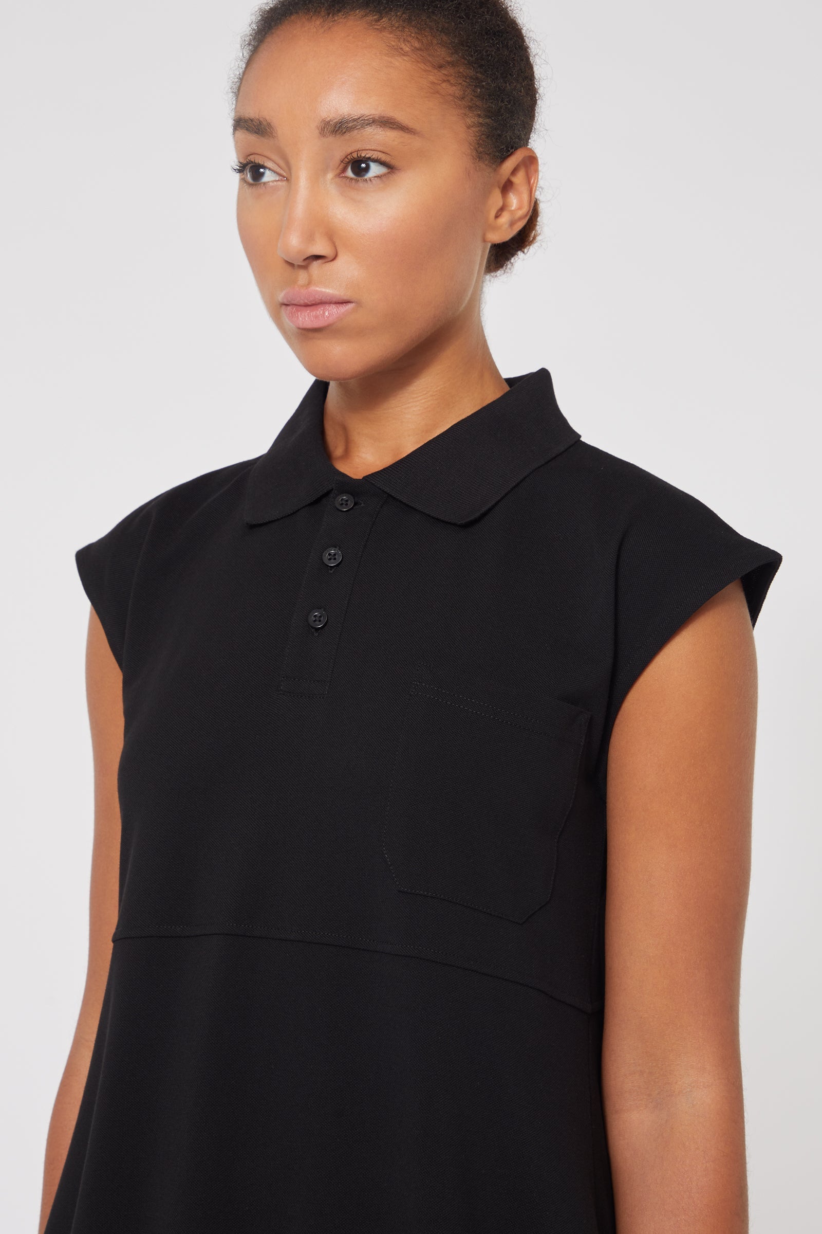 Viktor & Rolf-UPSIDE DOWN POLO SHIRT DRESS-Kleider & Röcke-Black-Deal-Outlet-by-ARCHIVIST