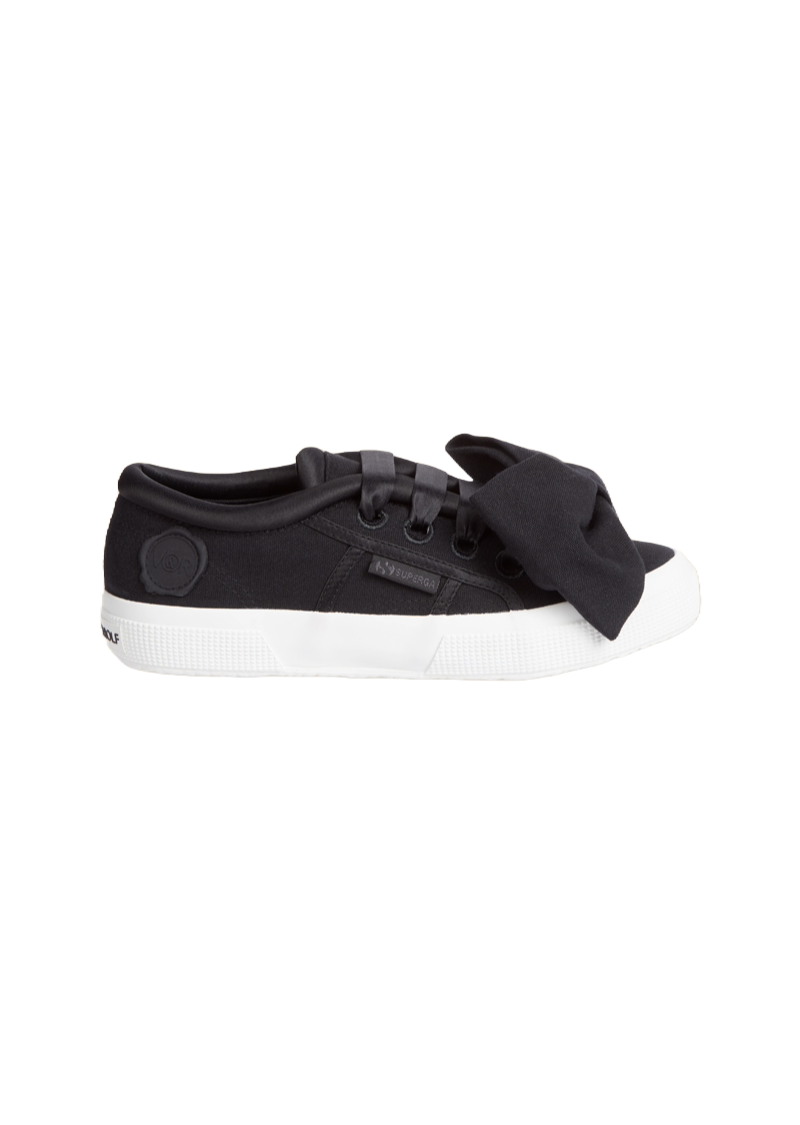 Viktor & Rolf-SUPERGA LOW CUT BOW SNEAKER-Sneaker-Black-Deal-Outlet-by-ARCHIVIST