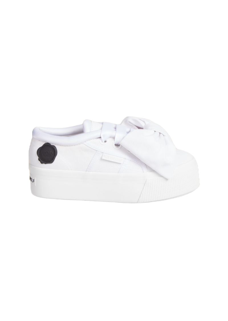Viktor & Rolf-SUPERGA PLATFORM BOW SNEAKER-Sneaker-Black-Deal-Outlet-by-ARCHIVIST