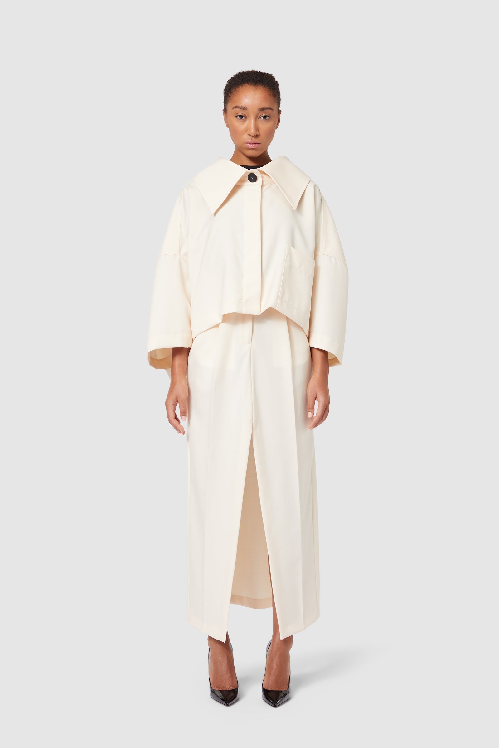 Viktor & Rolf-EXTREME SHIRT JACKET-Jacken & Mäntel-Black-Deal-Outlet-by-ARCHIVIST