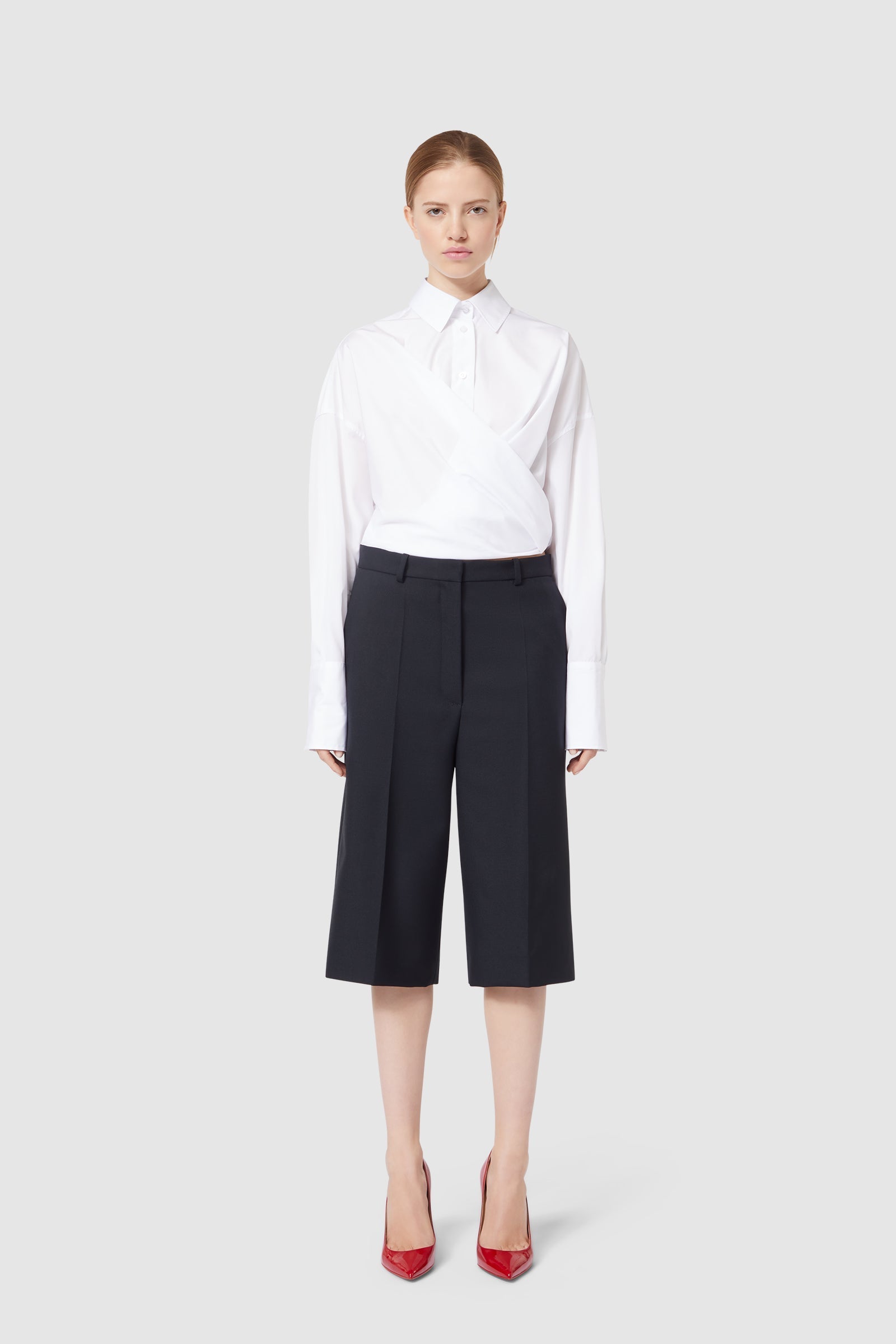 Viktor & Rolf-OVERSIZED WRAP SHIRT-Shirts-Black-Deal-Outlet-by-ARCHIVIST