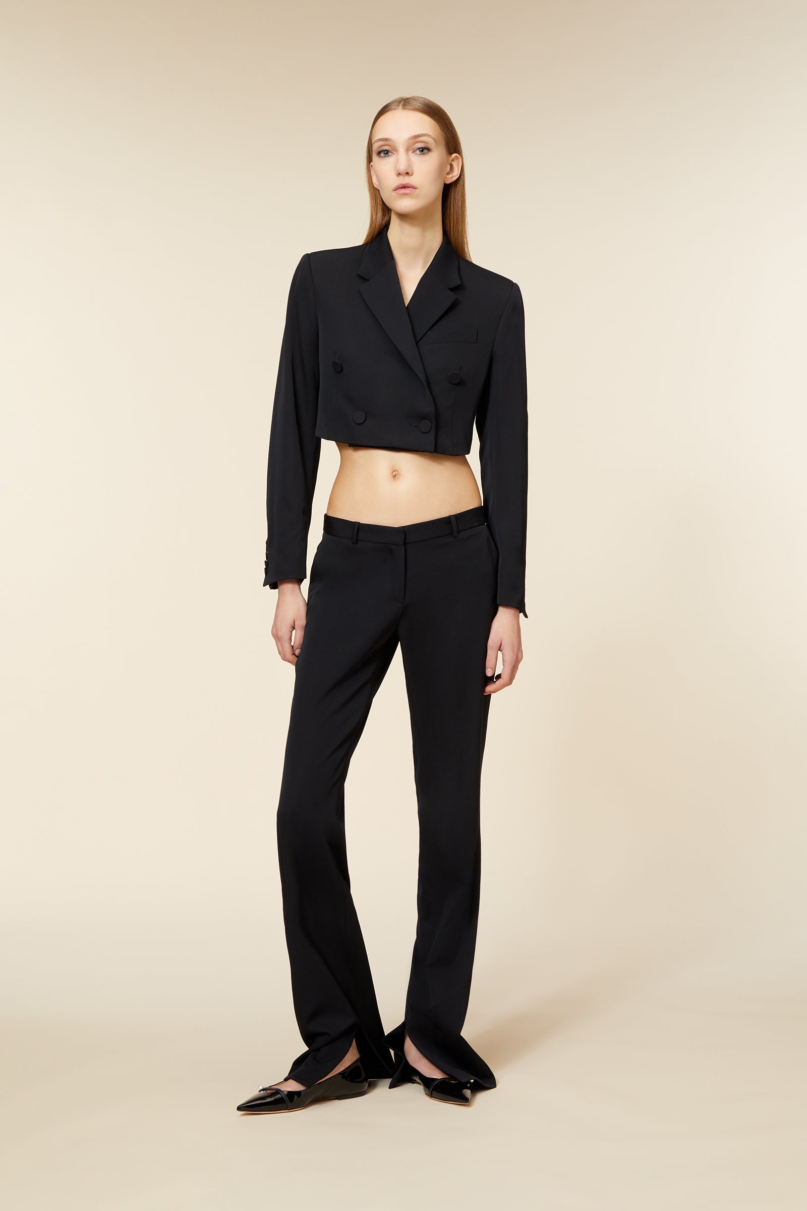Viktor & Rolf-SLIM FLARE PANTS-Hosen-Black-Deal-Outlet-by-ARCHIVIST