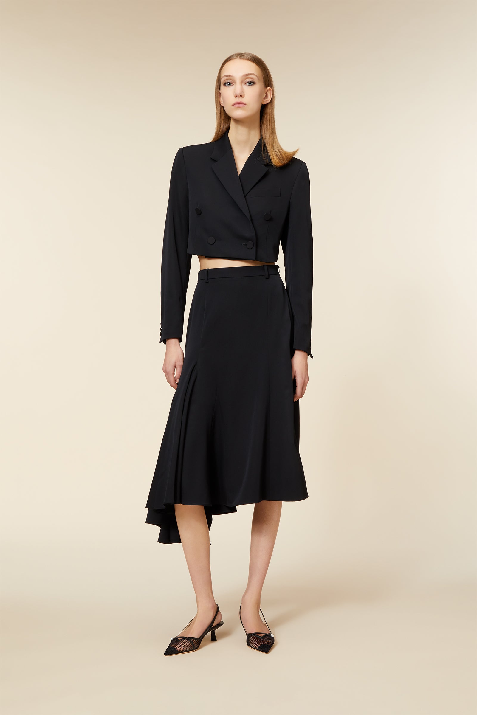 Viktor & Rolf-CROPPED BLAZER-Jacken & Mäntel-Black-Deal-Outlet-by-ARCHIVIST