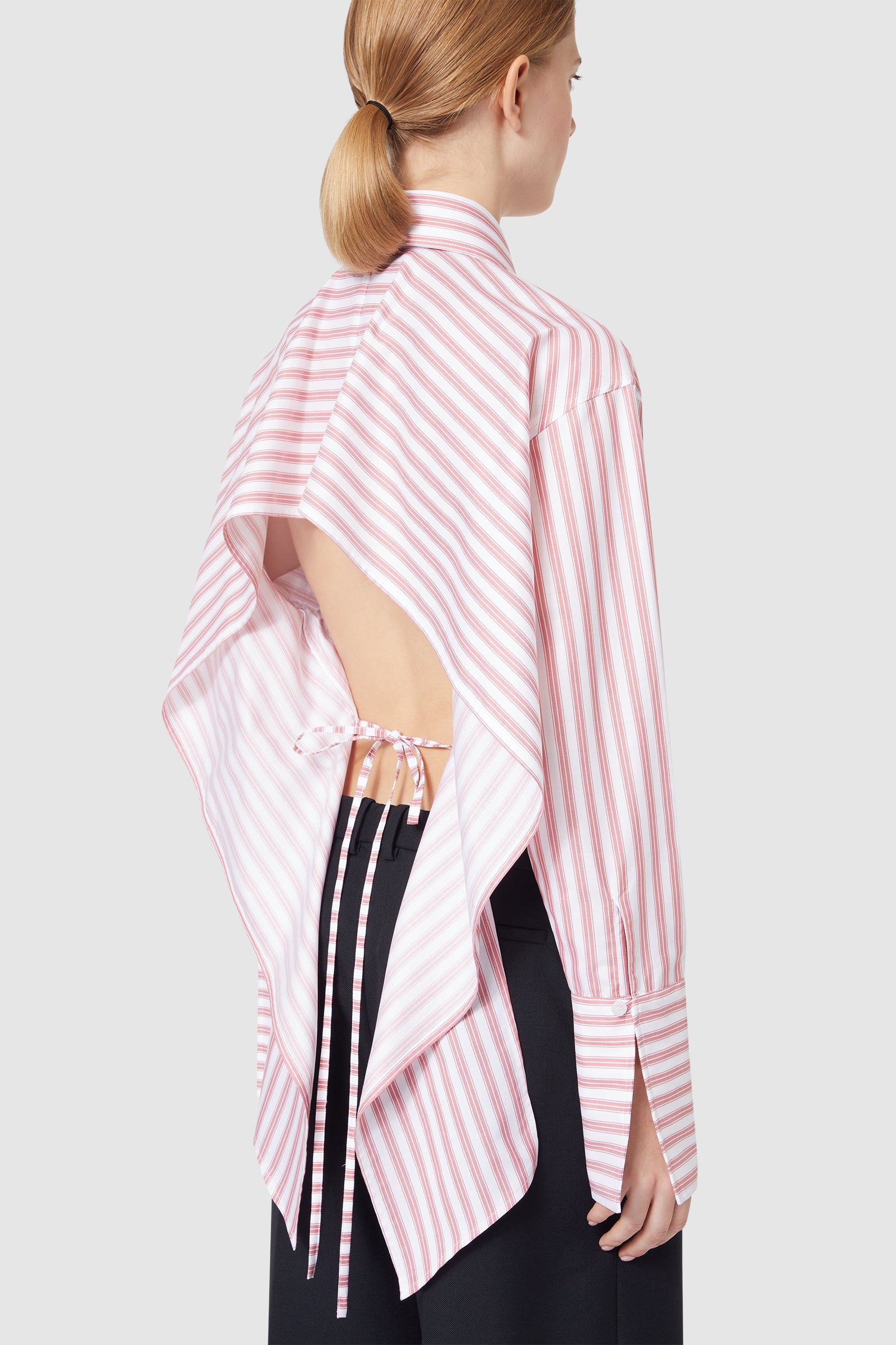 Viktor & Rolf-VOLANT BACK SHIRT-Shirts-Black-Deal-Outlet-by-ARCHIVIST