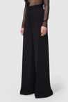Viktor & Rolf-WAISTED TAILORED BLACK TROUSER-Hosen-Black-Deal-Outlet-by-ARCHIVIST